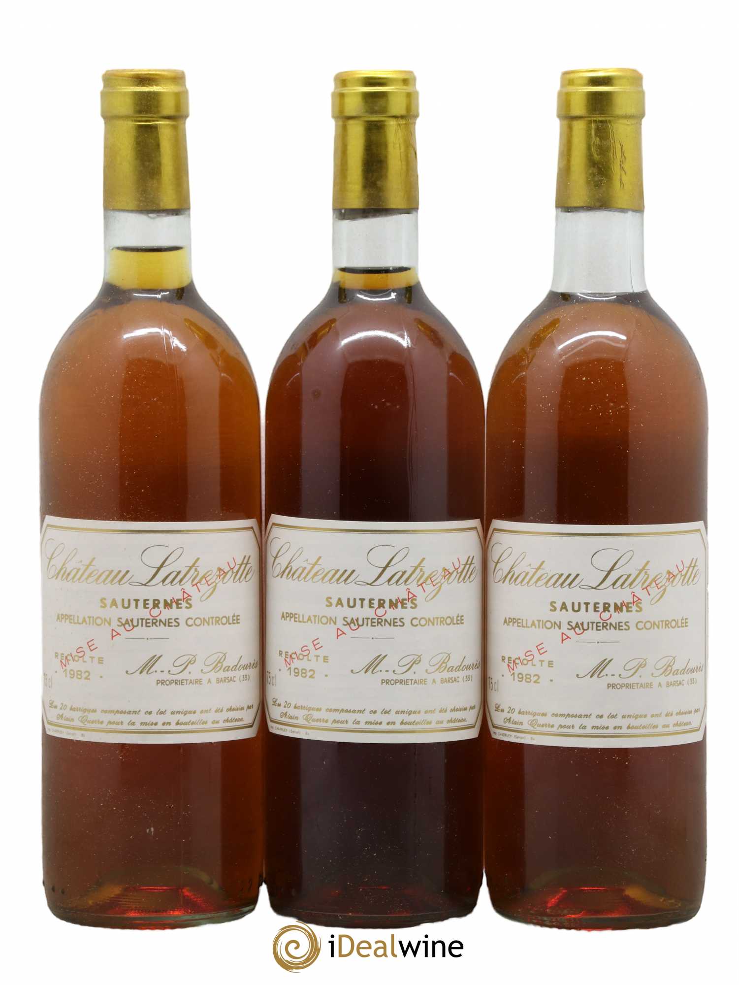 Sauternes Château Latrezotte 1982 - Lotto di 12 bottiglie - 2