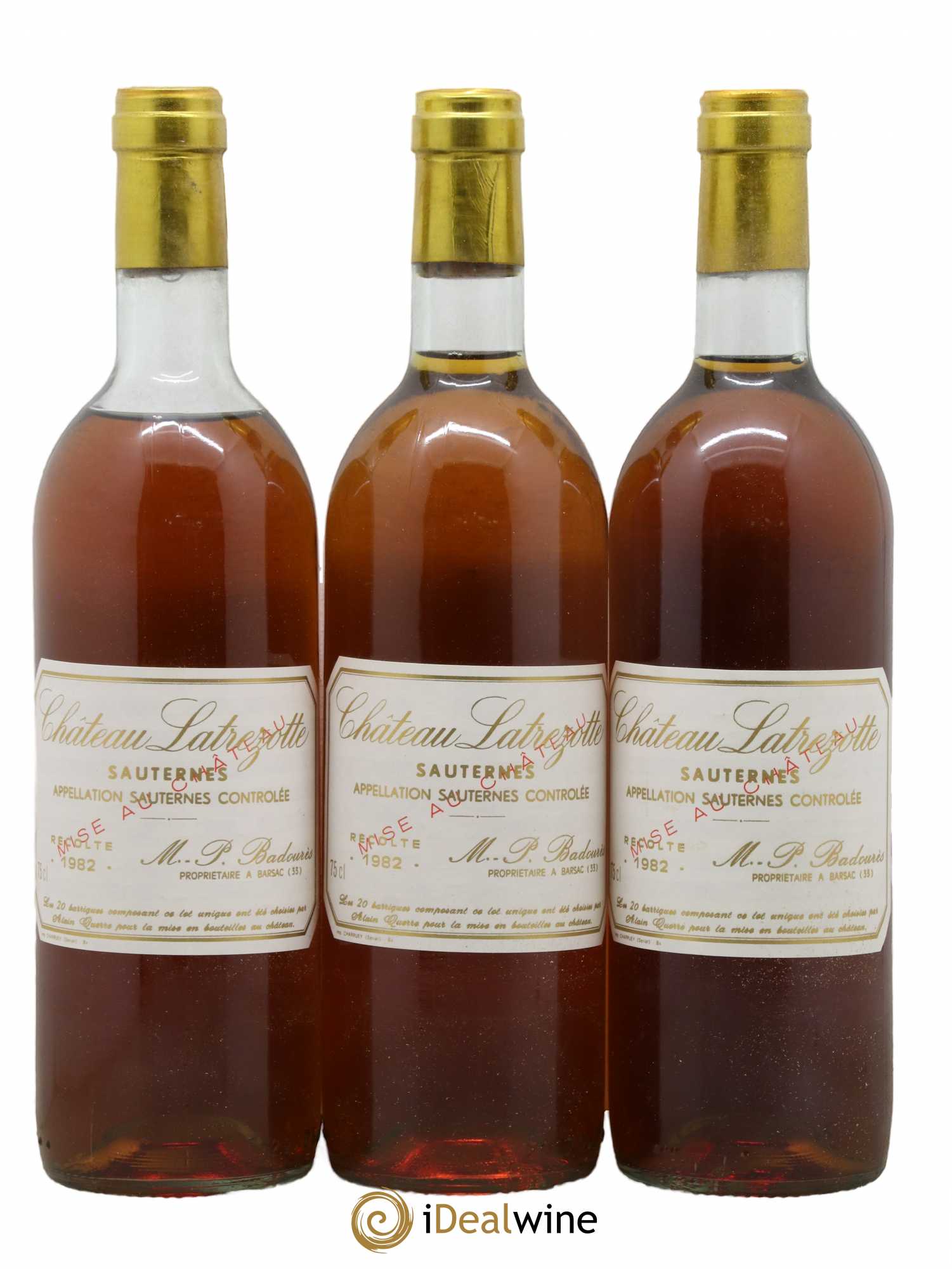 Sauternes Château Latrezotte 1982 - Lotto di 12 bottiglie - 3
