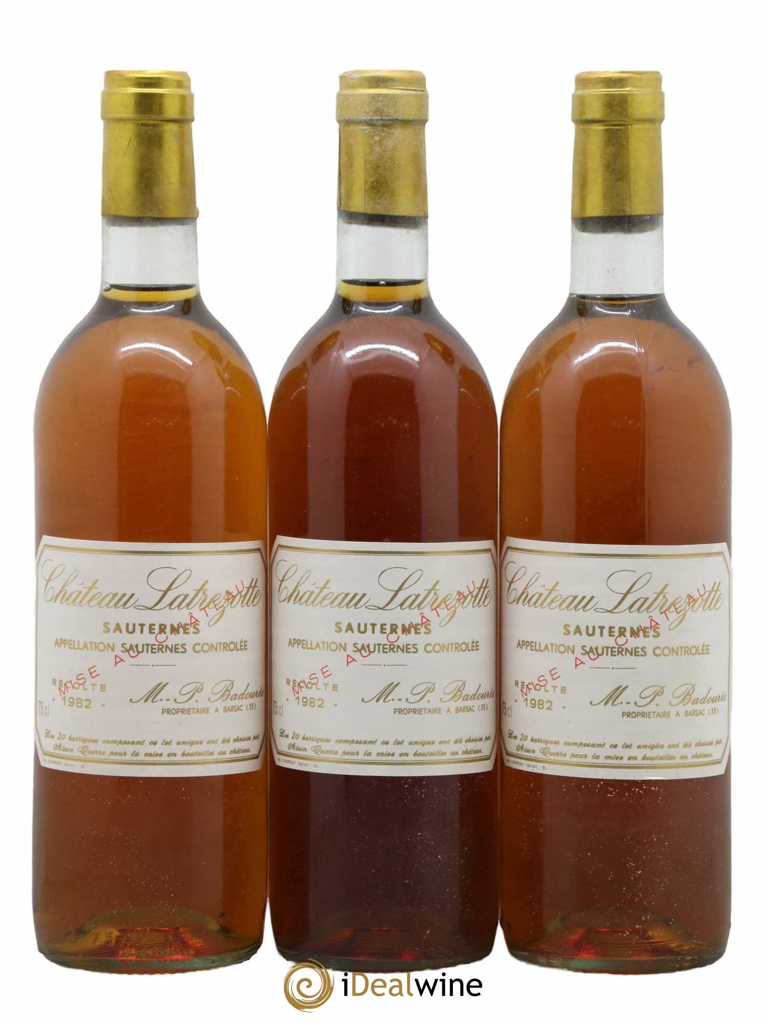 Sauternes Château Latrezotte 1982 - Lotto di 12 bottiglie - 4