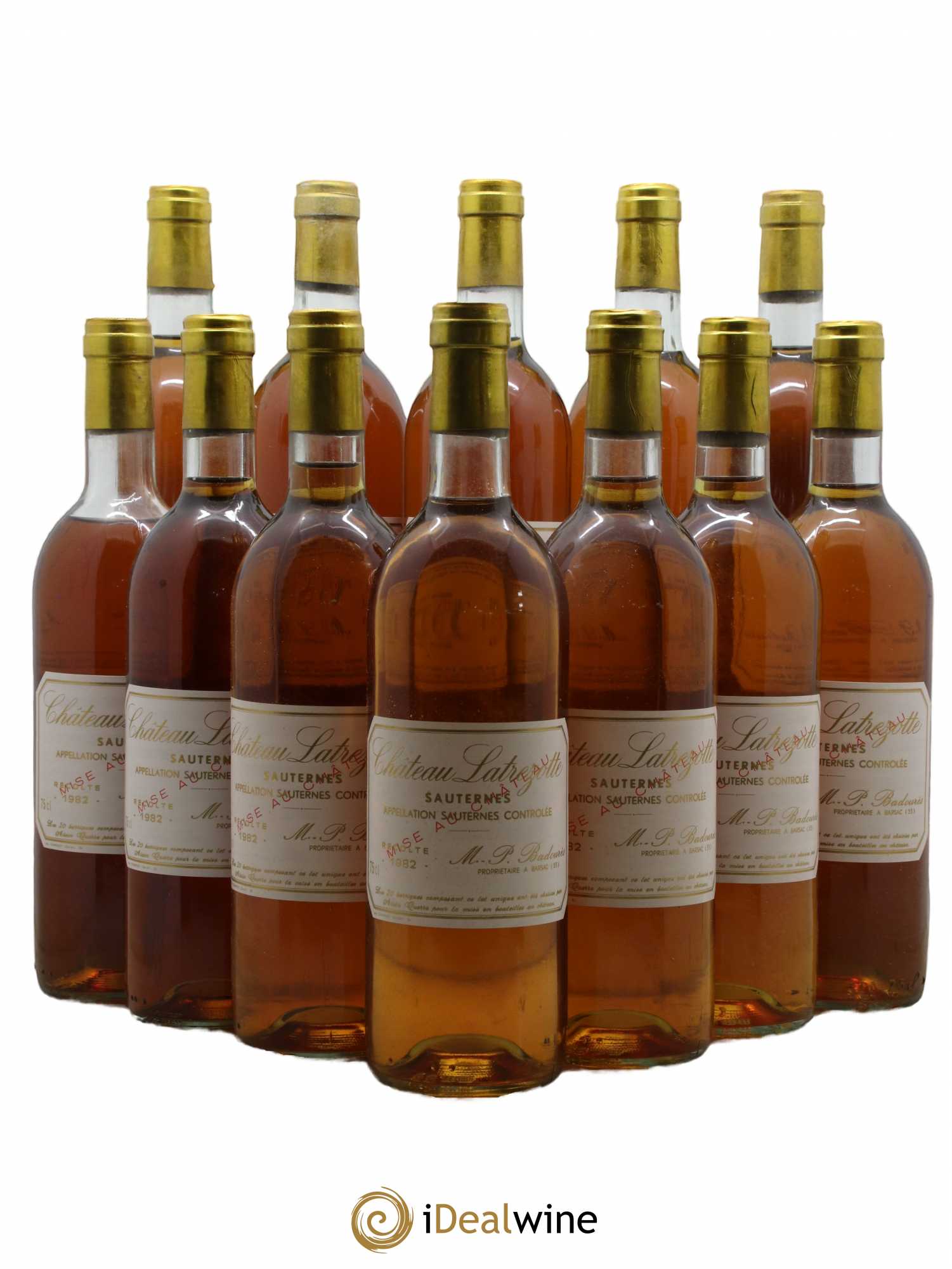 Sauternes Château Latrezotte 1982 - Lotto di 12 bottiglie - 0