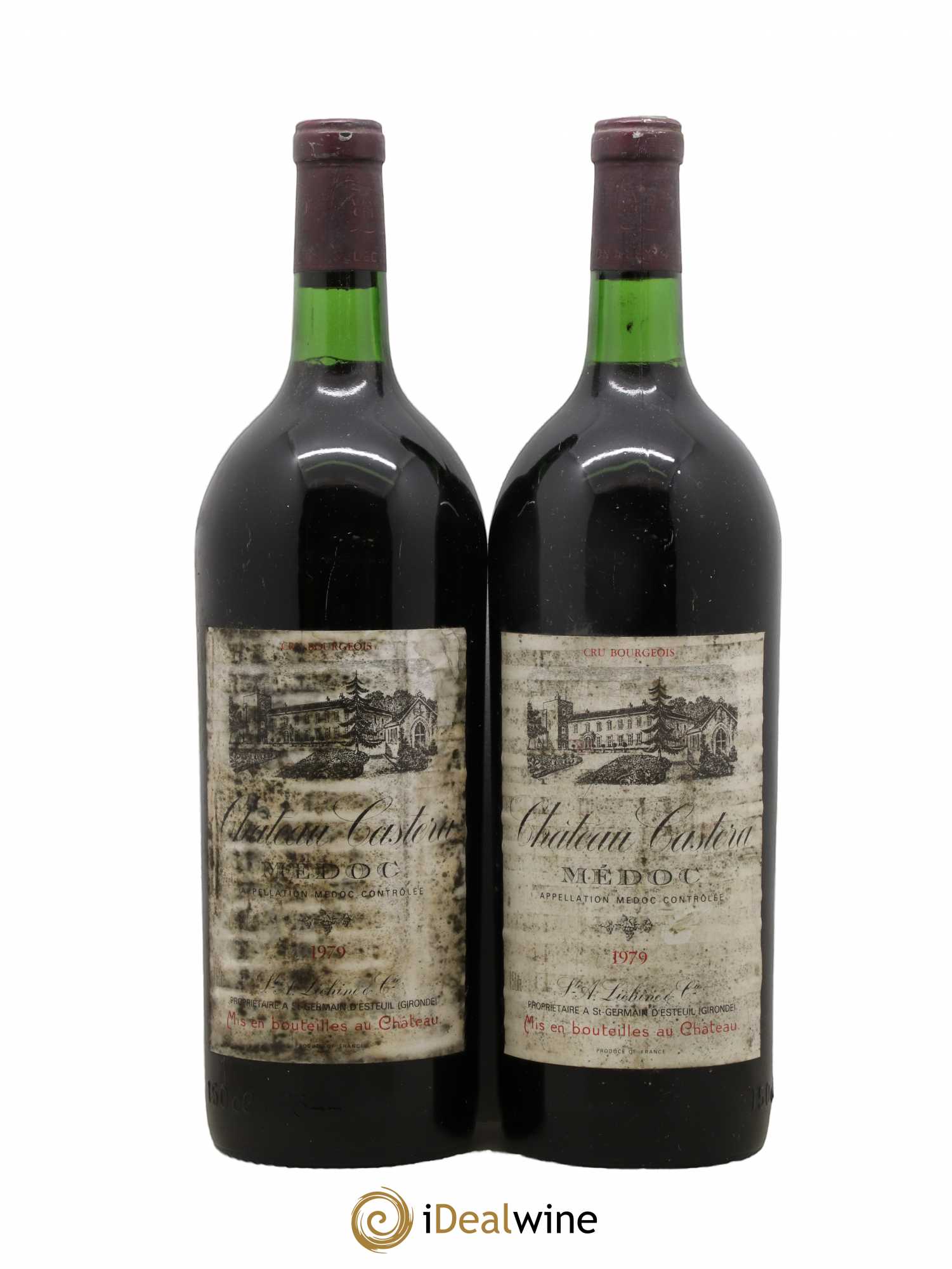 Château Castera Cru Bourgeois 1979 - Lot de 2 magnums - 0