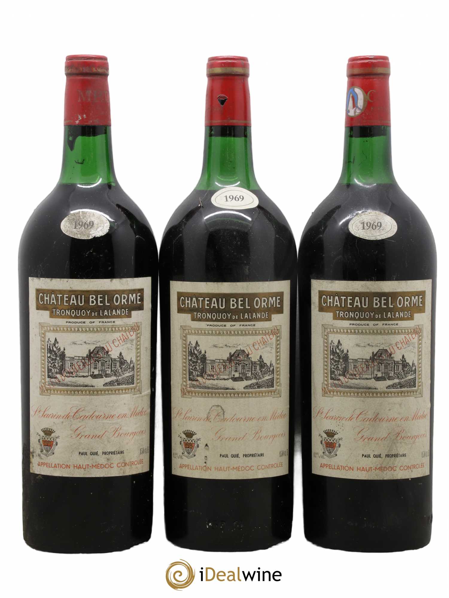 Château Bel Orme Tronquoy de Lalande Cru Bourgeois 1969 - Lot de 3 magnums - 0
