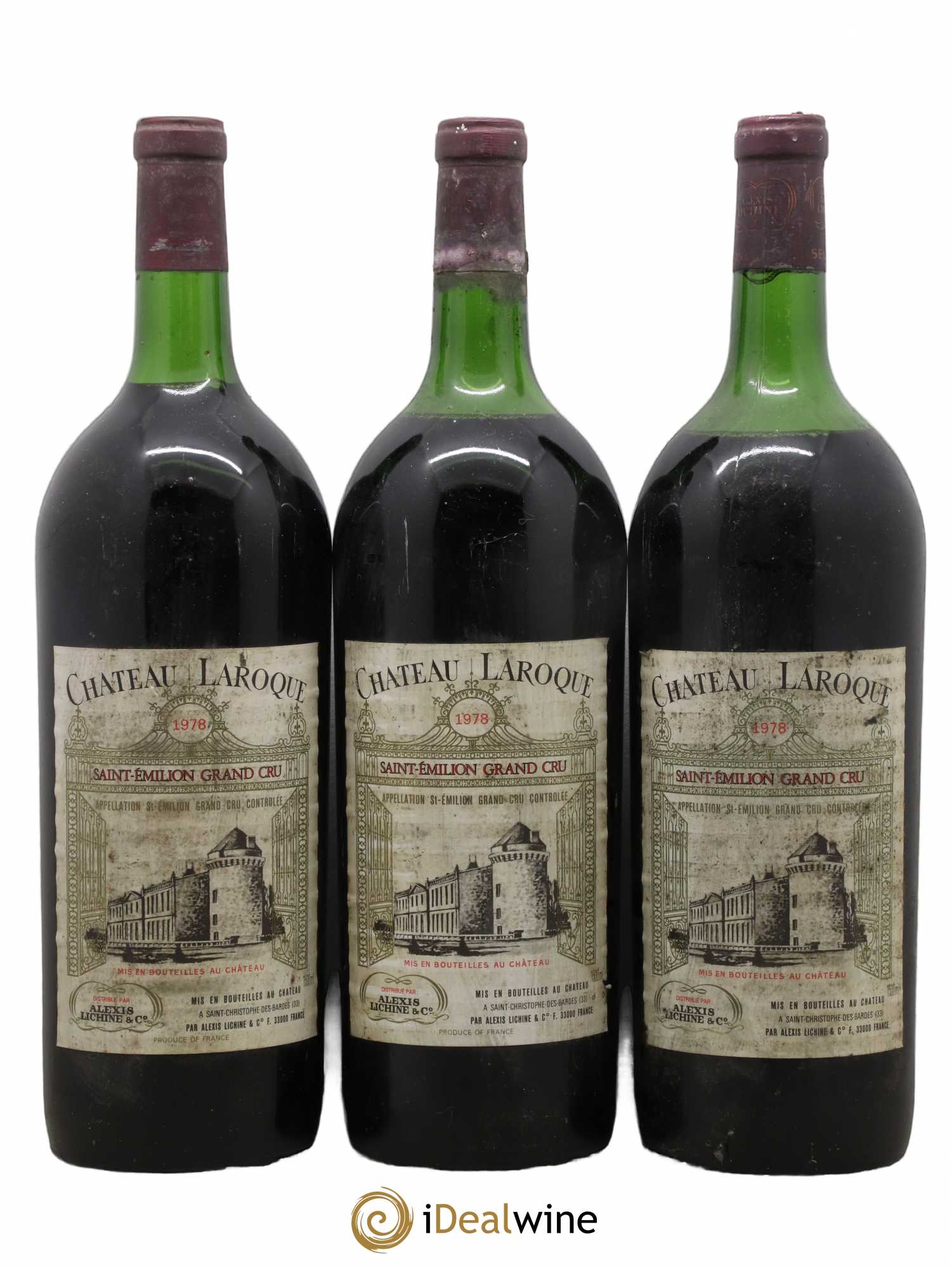 Château Laroque Grand Cru Classé 1978 - Lot de 3 magnums - 0