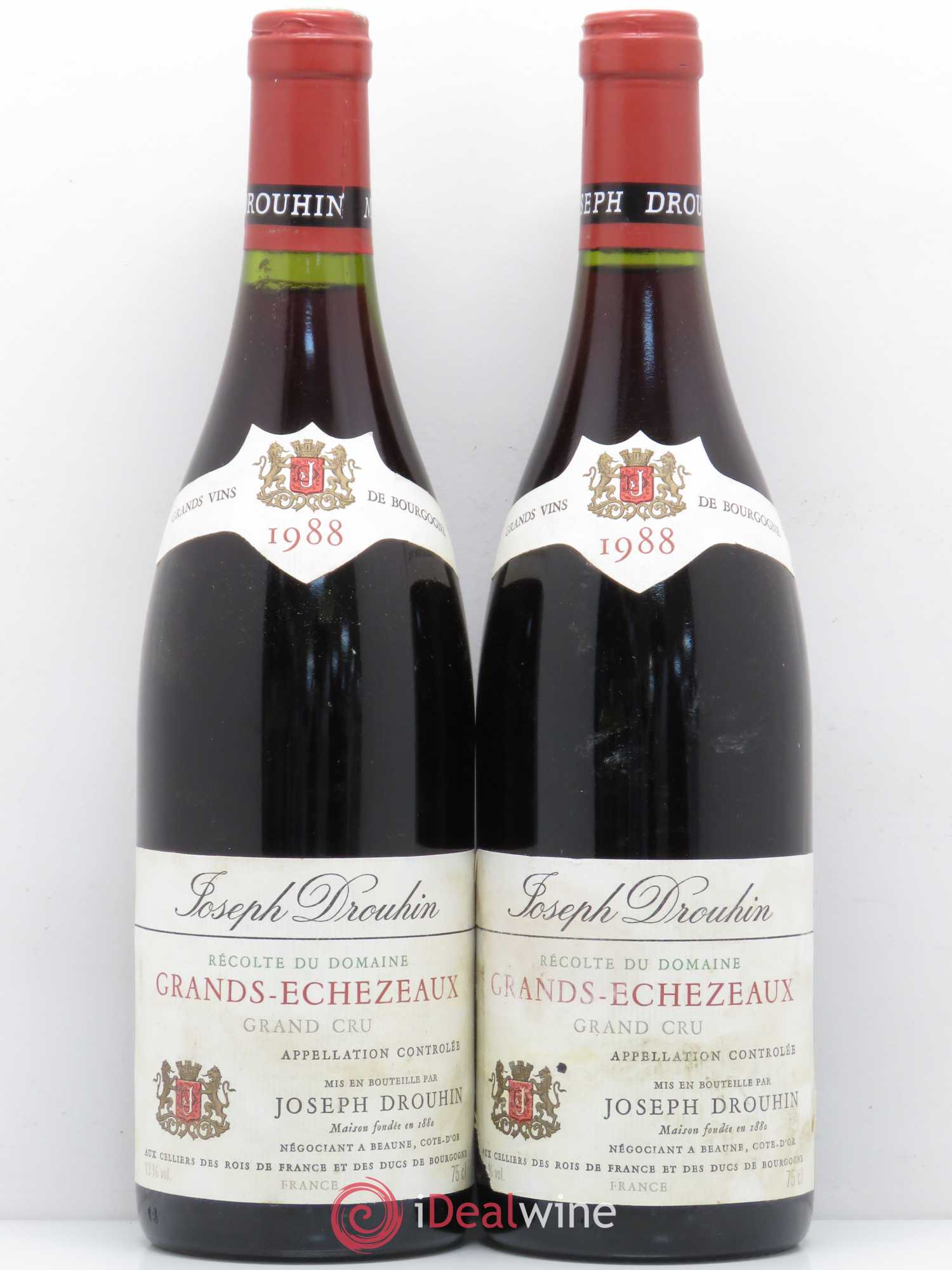 Grands-Echezeaux Grand Cru Joseph Drouhin 1988 - Lot de 2 bouteilles - 0