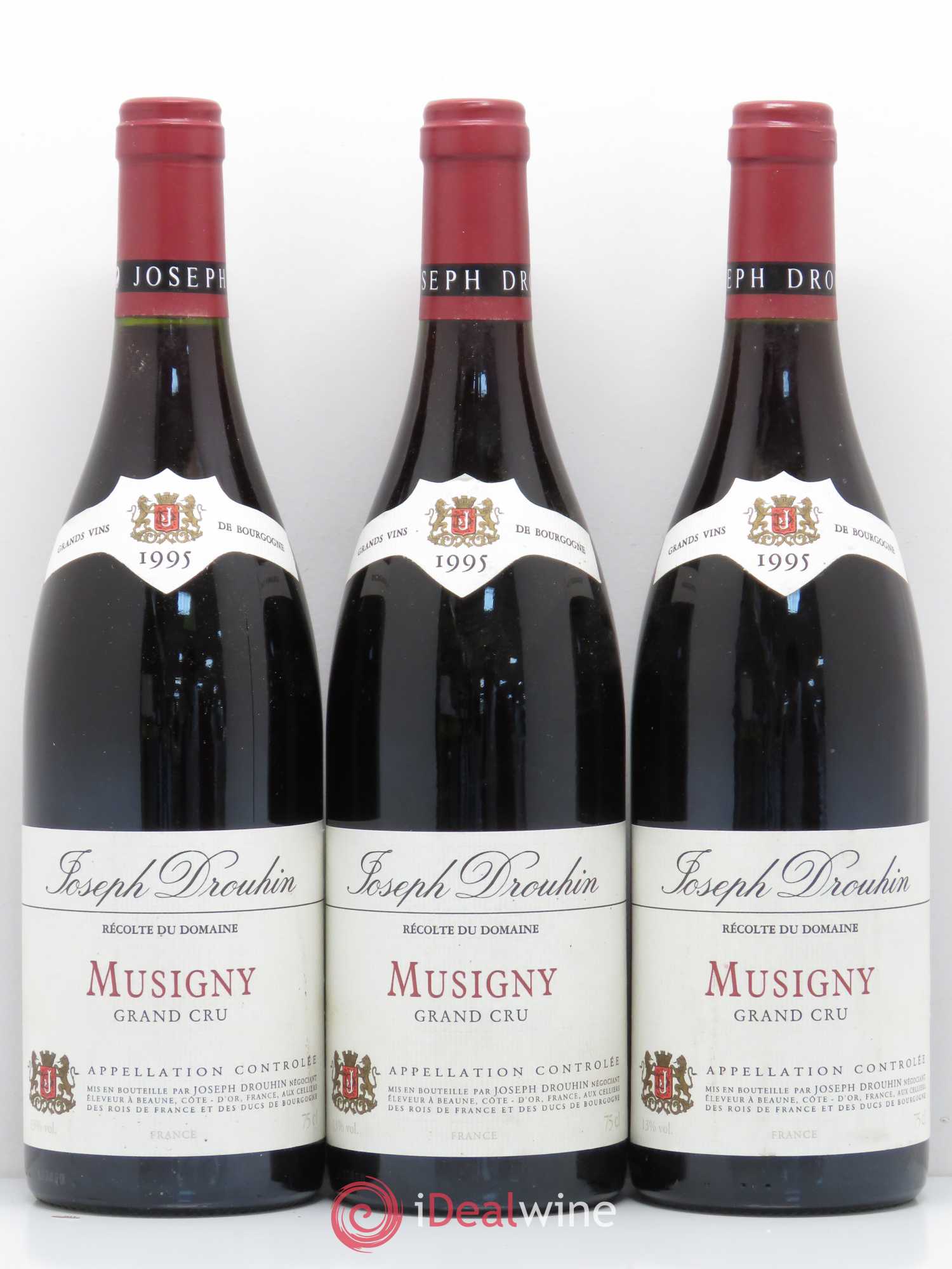 Musigny Grand Cru Joseph Drouhin 1995 - Lot de 3 bouteilles - 0