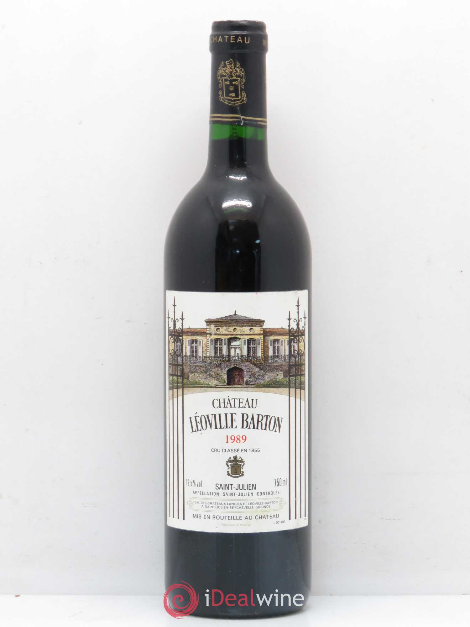 Château Léoville Barton 2ème Grand Cru Classé 1989 - Lot de 1 bouteille - 0