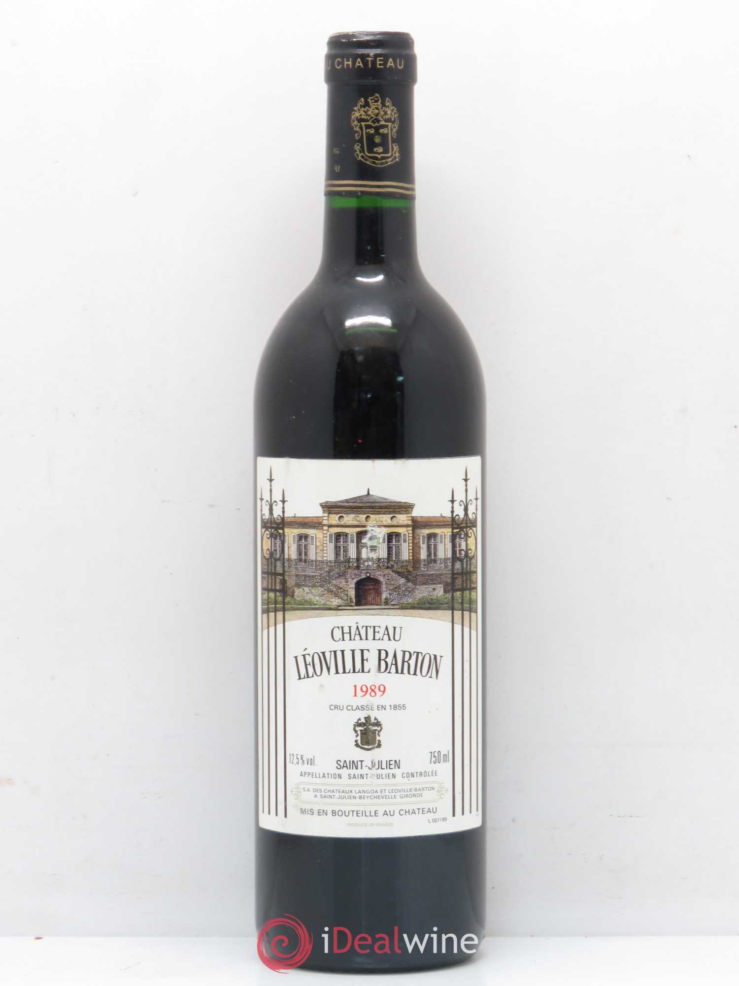 Château Léoville Barton 2ème Grand Cru Classé 1989 - Lot de 1 bouteille - 0