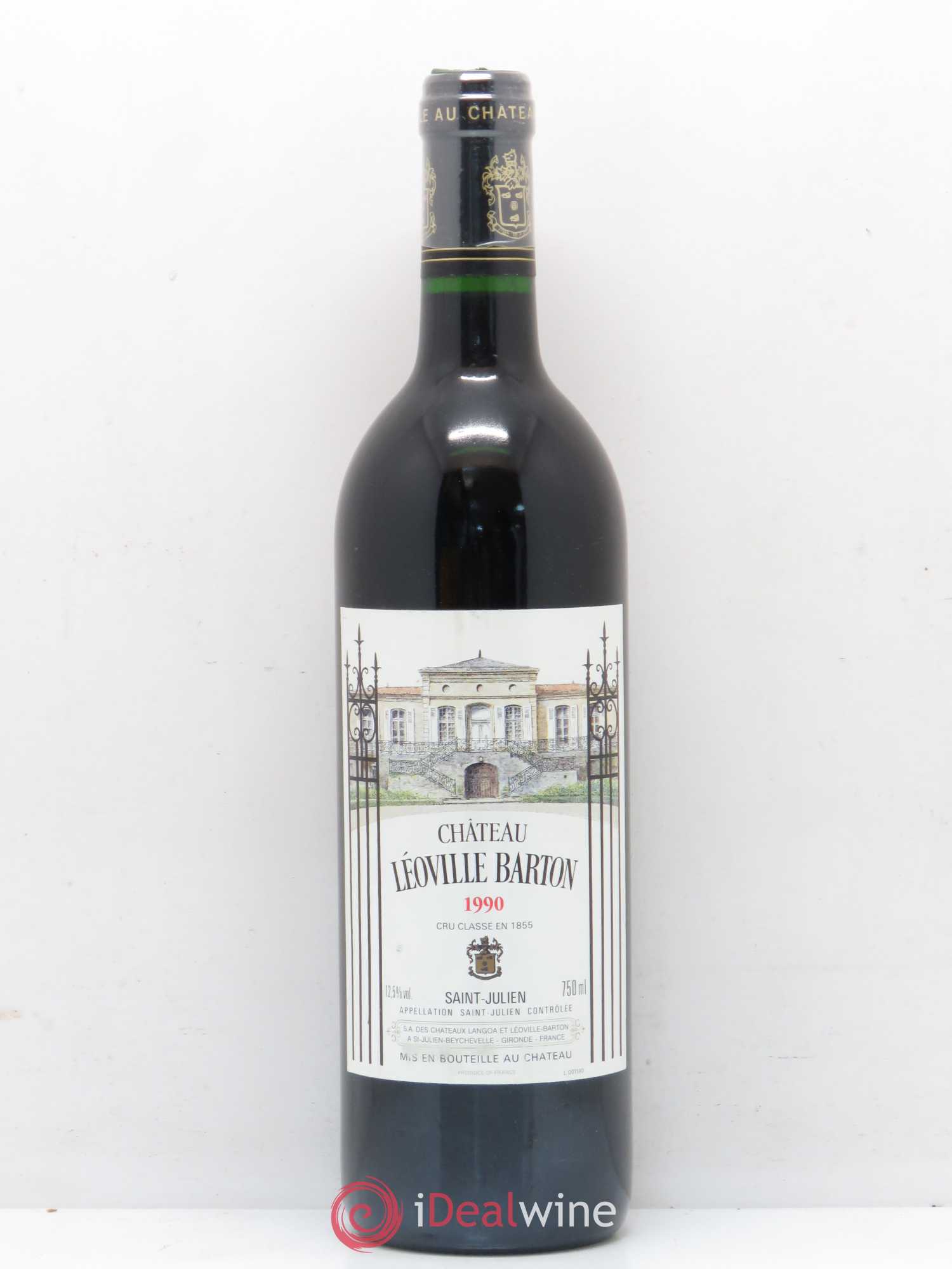 Château Léoville Barton 2ème Grand Cru Classé 1990 - Lot de 1 bouteille - 0