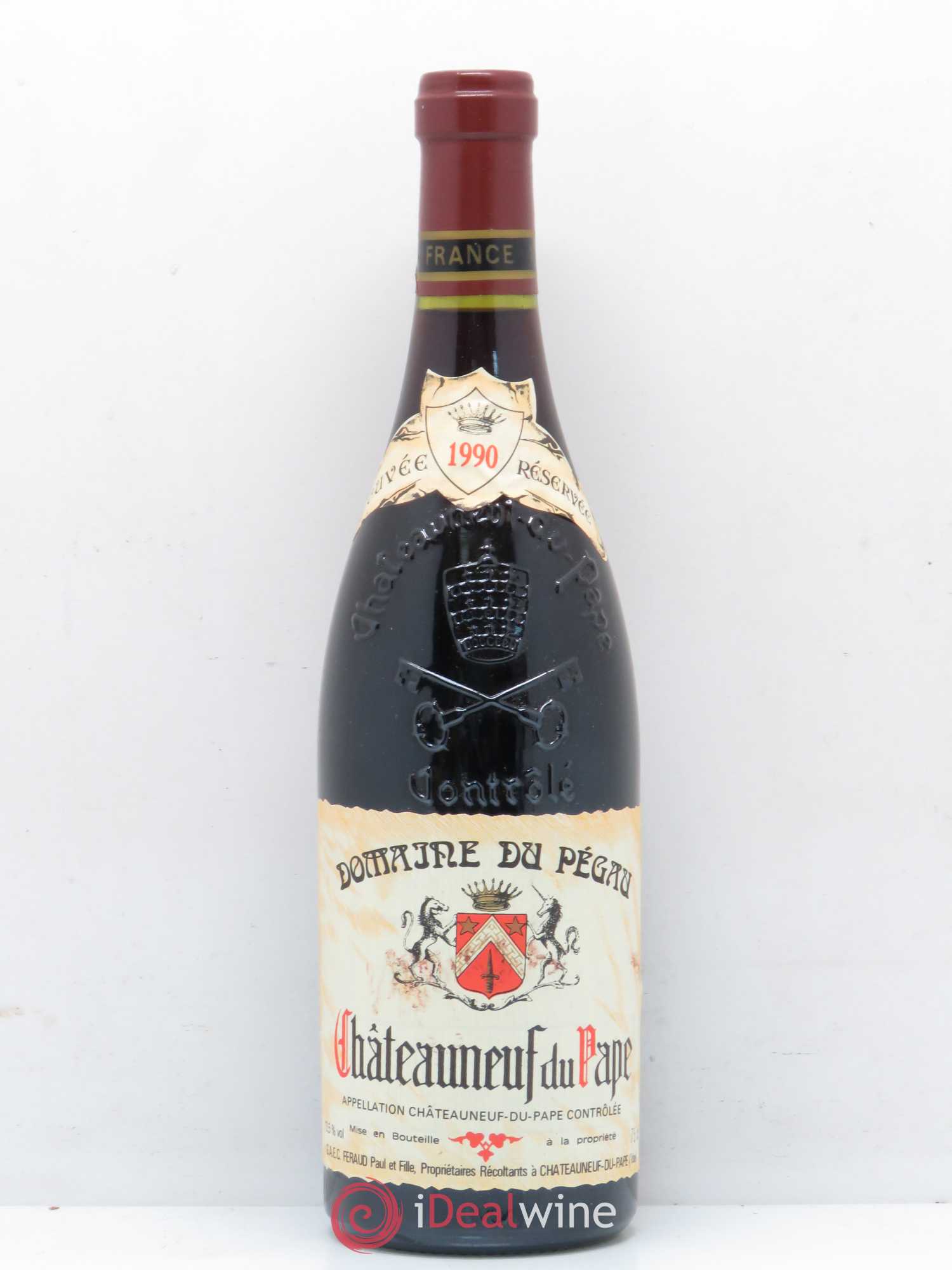 Châteauneuf-du-Pape Domaine du Pégau Cuvée Réservée Paul et Laurence Féraud 1990 - Lot de 1 bouteille - 0