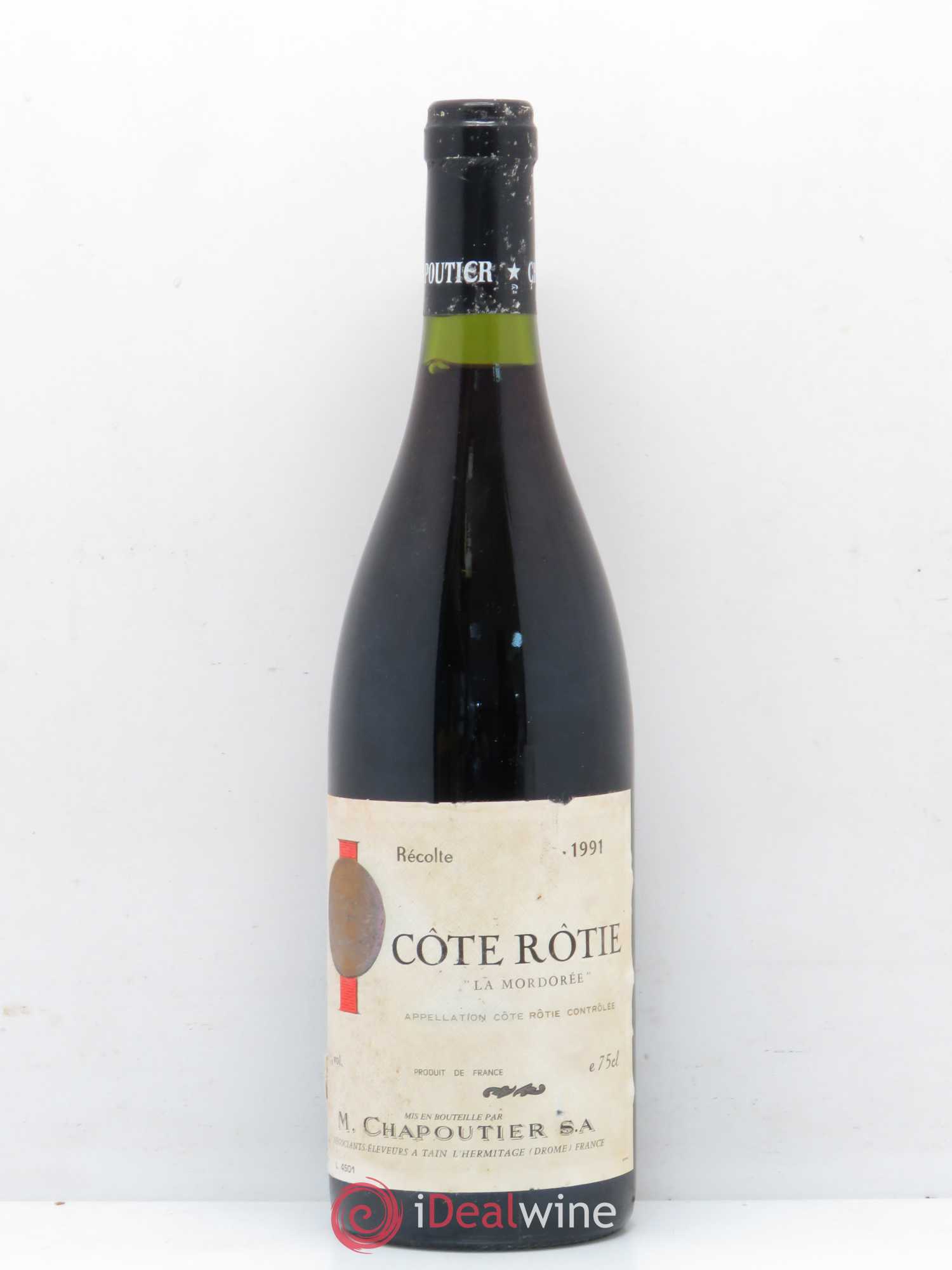 Côte-Rôtie La Mordorée Chapoutier 1991 - Lot de 1 bouteille - 0