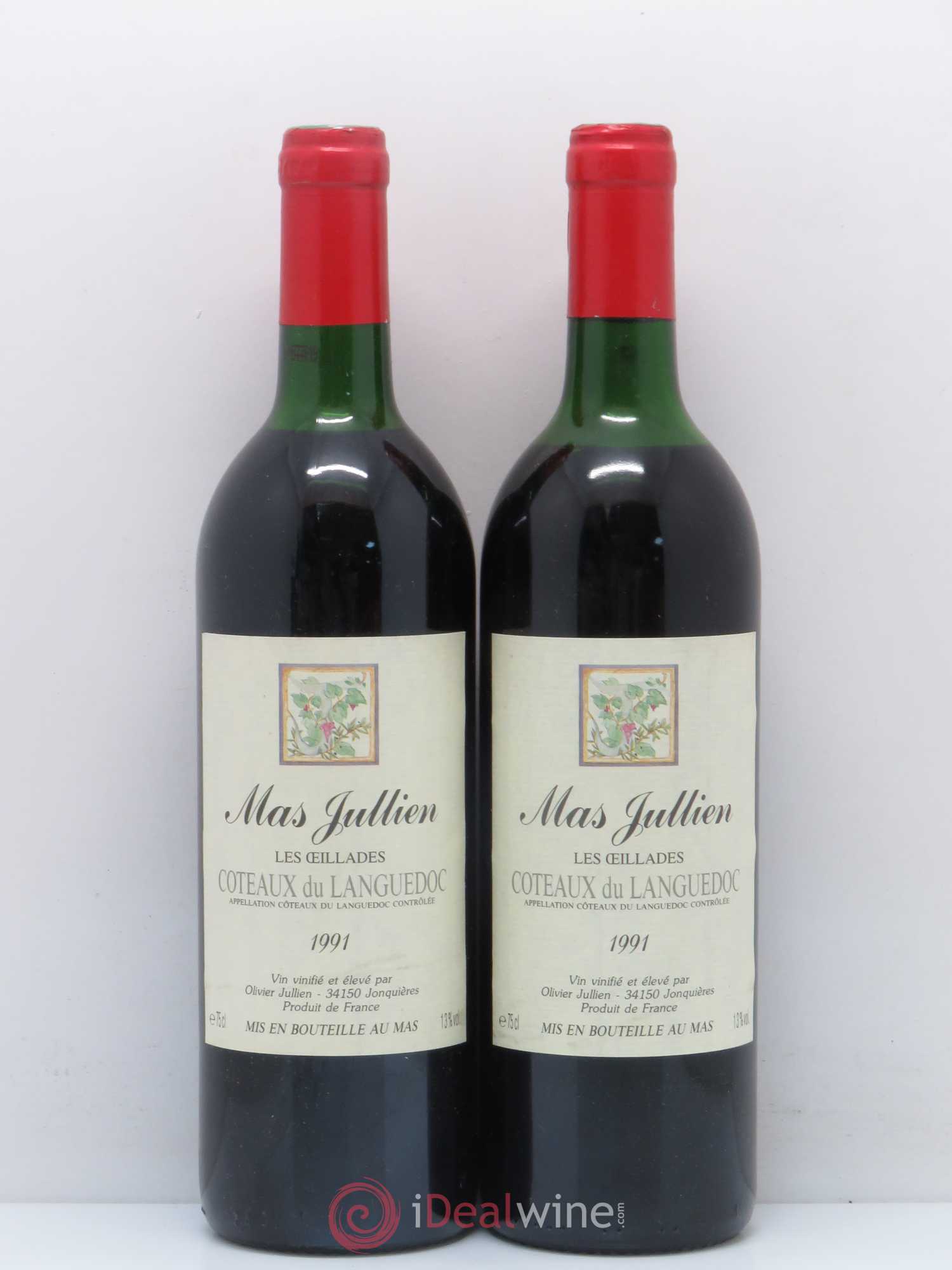 Coteaux du Languedoc Mas Jullien Les oeillades 1991 - Posten von 2 Flaschen - 0
