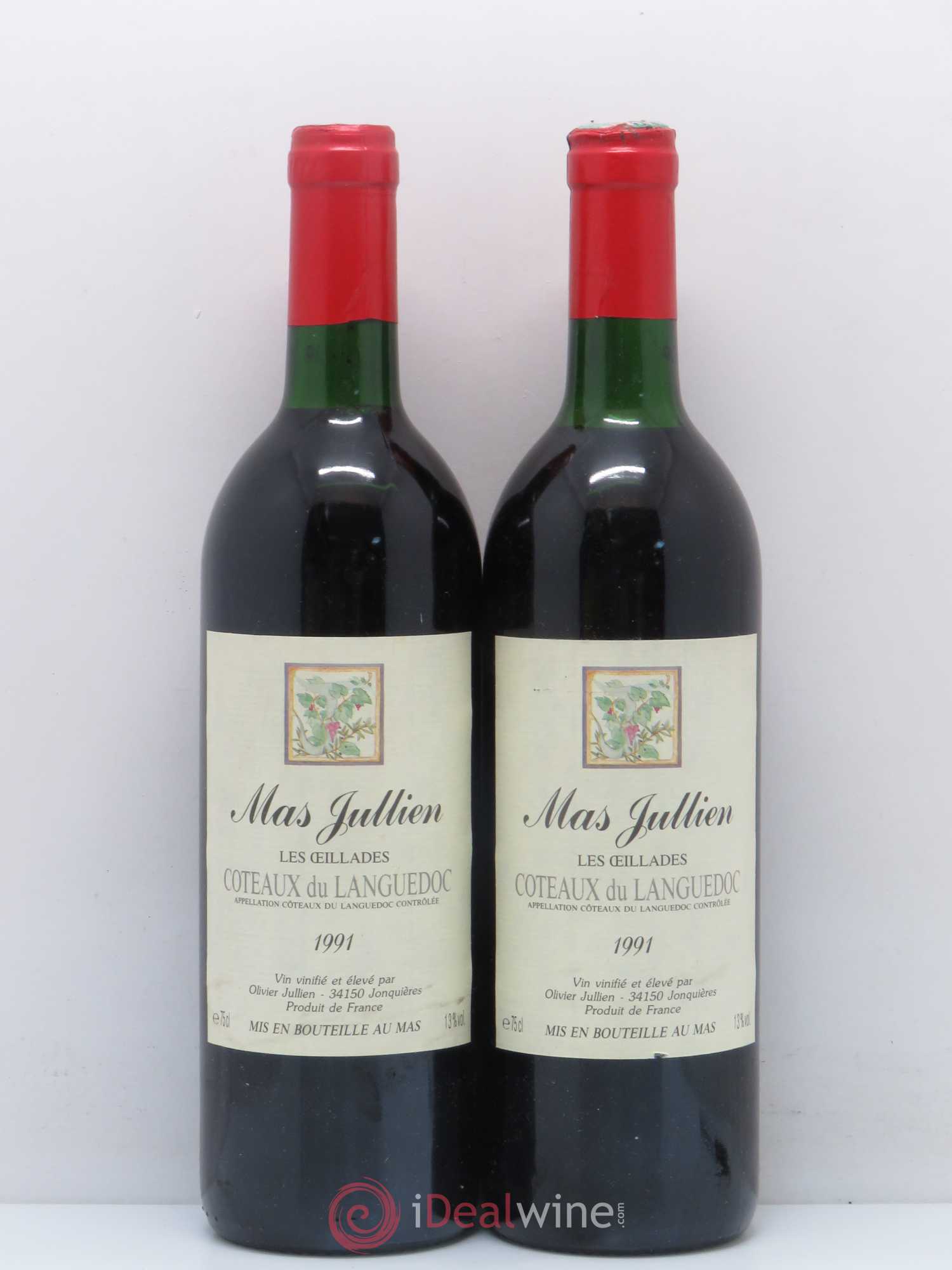 Coteaux du Languedoc Mas Jullien Les oeillades 1991 - Posten von 2 Flaschen - 0