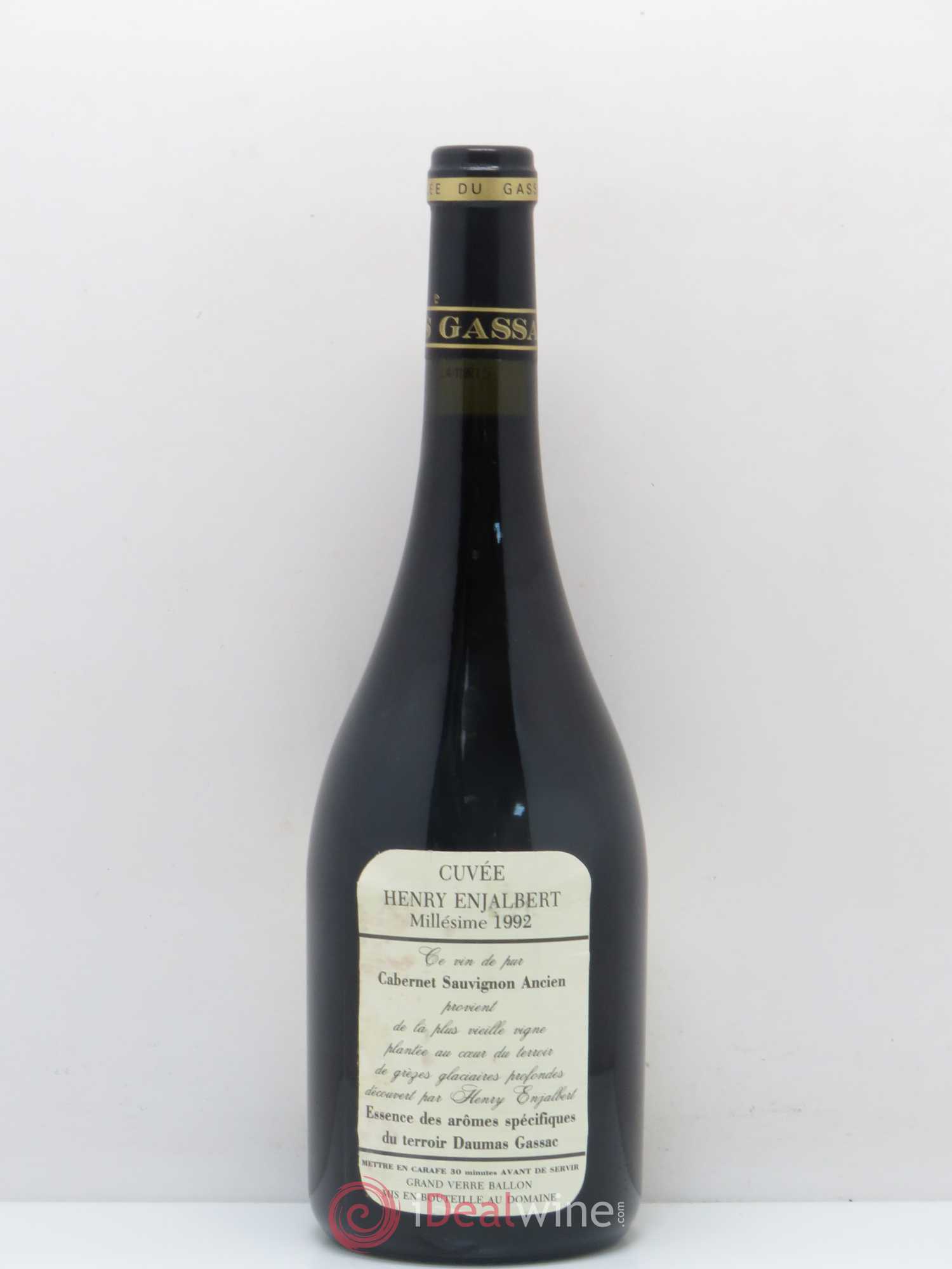 Pays d'Hérault Mas de Daumas Gassac Enjalbert 1992 - Posten von 1 Flasche - 1