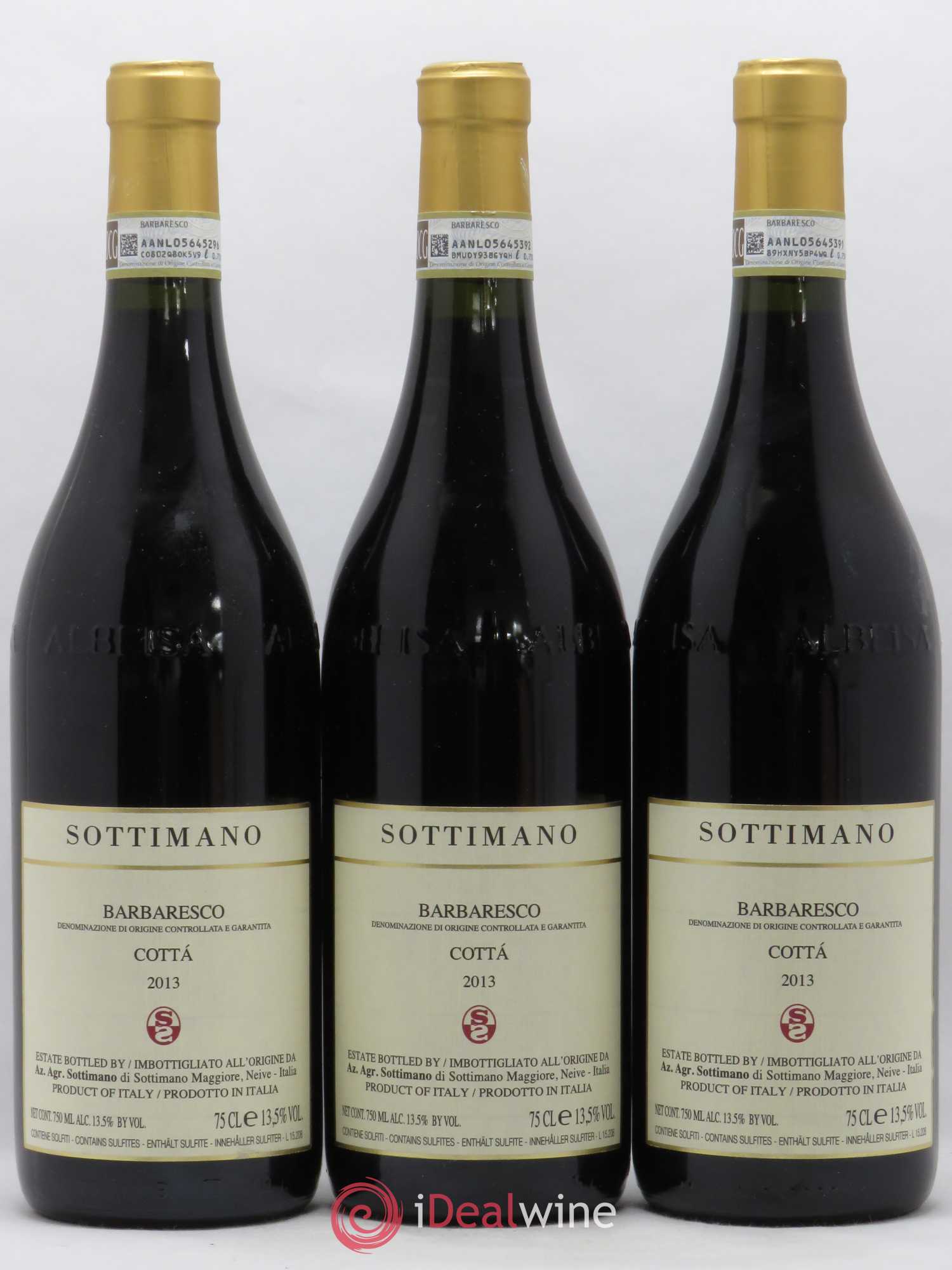 Barbaresco DOCG Cotta Domaine Sottimano 2013 - Posten von 3 Flaschen - 0