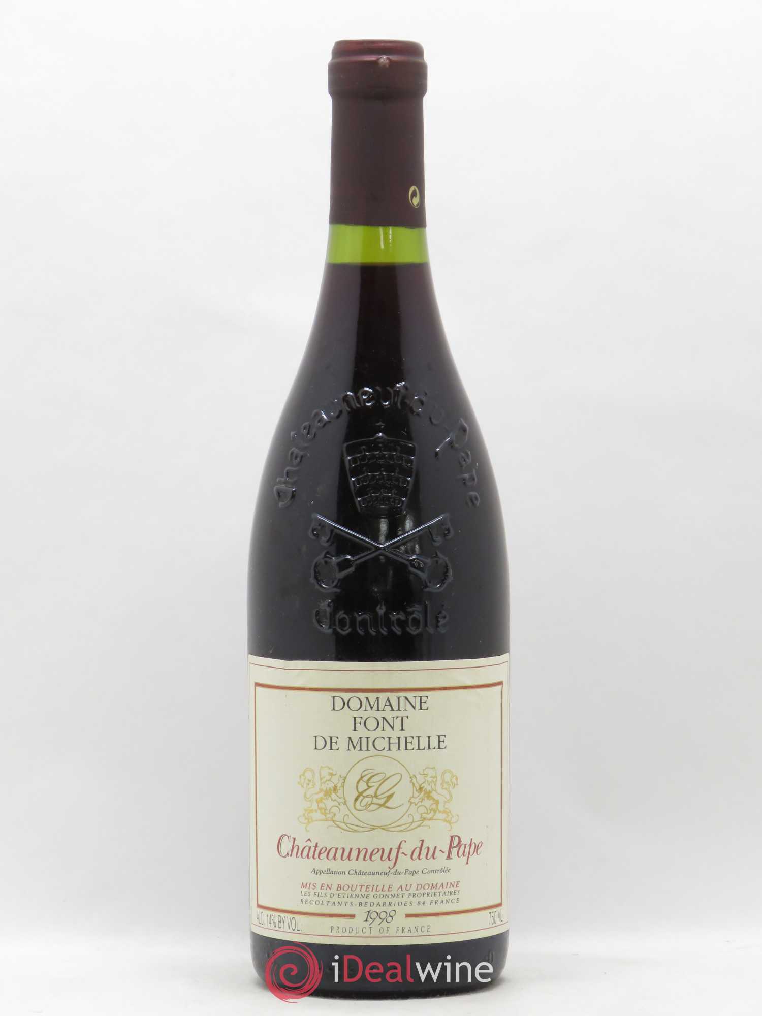 Châteauneuf-du-Pape Domaine Font de Michelle Famille Gonnet 1998 - Lot de 1 bouteille - 0
