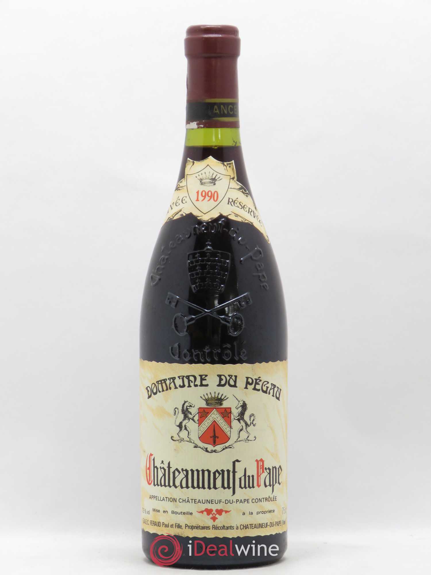 Châteauneuf-du-Pape Domaine du Pégau Cuvée Réservée Paul et Laurence Féraud 1990 - Lot de 1 bouteille - 0