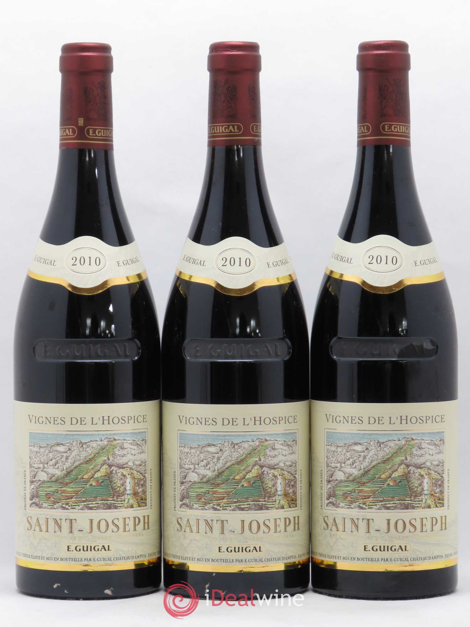Saint-Joseph Vignes de l'Hospice Guigal 2010 - Lot de 3 bouteilles - 0