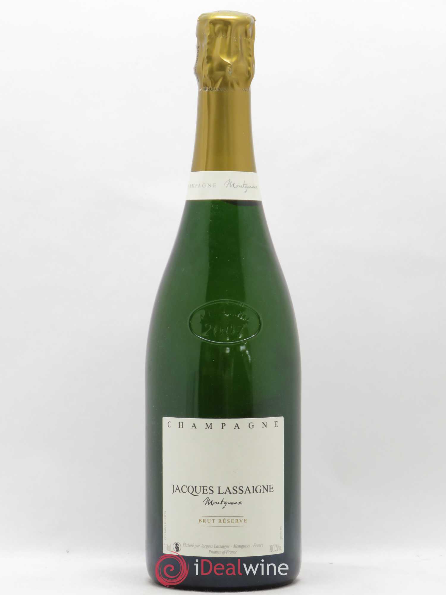 Les Vignes de Montgueux Blanc de Blancs Extra-Brut Jacques Lassaigne Brut Reserve - Lot of 1 bottle - 0