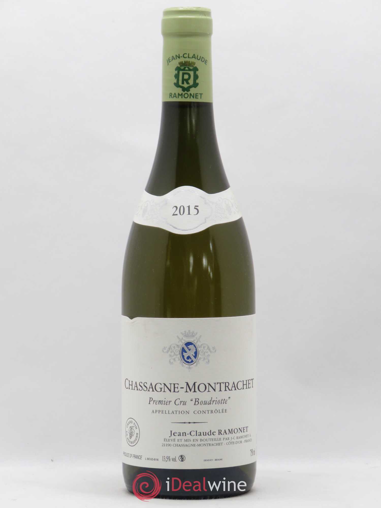 Chassagne-Montrachet 1er Cru Boudriotte Ramonet (Domaine) 2015 - Lot de 1 bouteille - 0