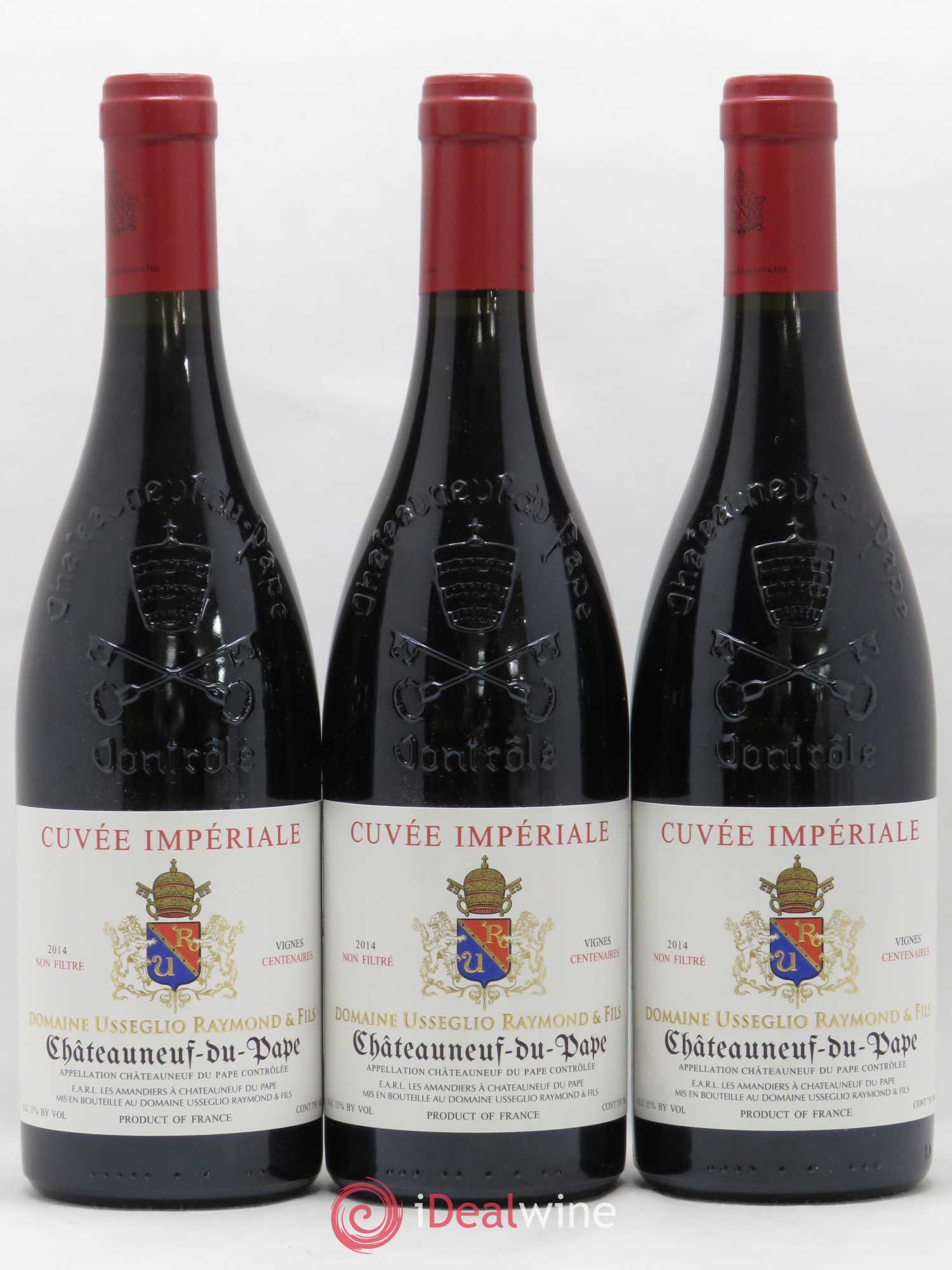 Châteauneuf-du-Pape Cuvée Impériale Raymond Usseglio & Fils (Domaine) 2014 - Lot de 3 bouteilles - 0