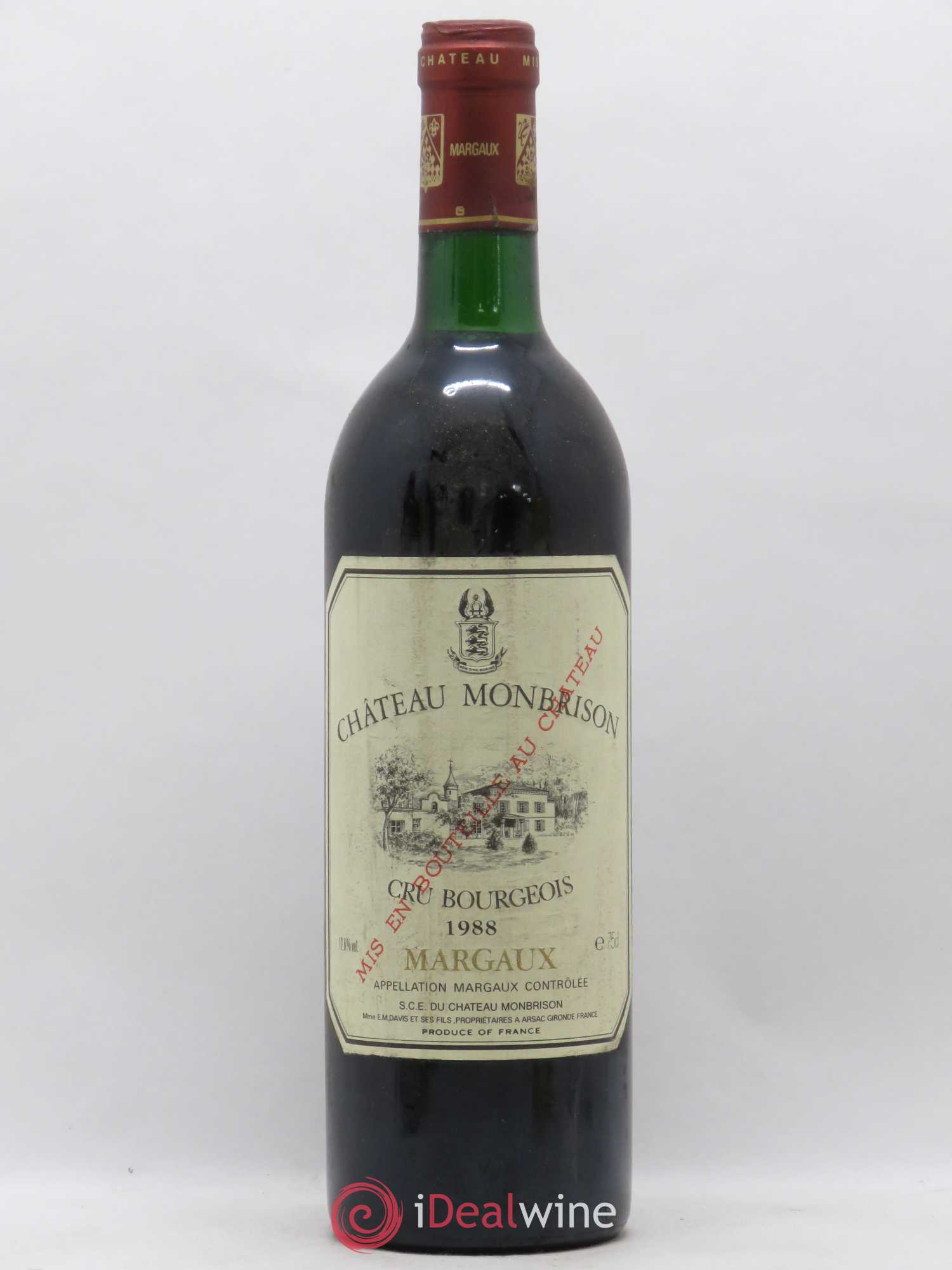 Château Monbrison 1988 - Lot de 1 bouteille - 0