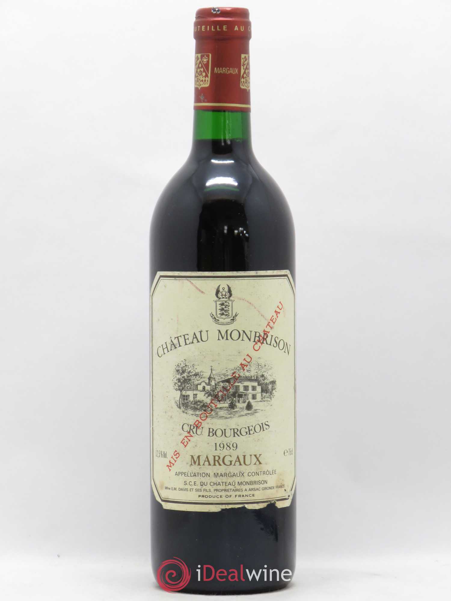 Château Monbrison 1989 - Lot de 1 bouteille - 0