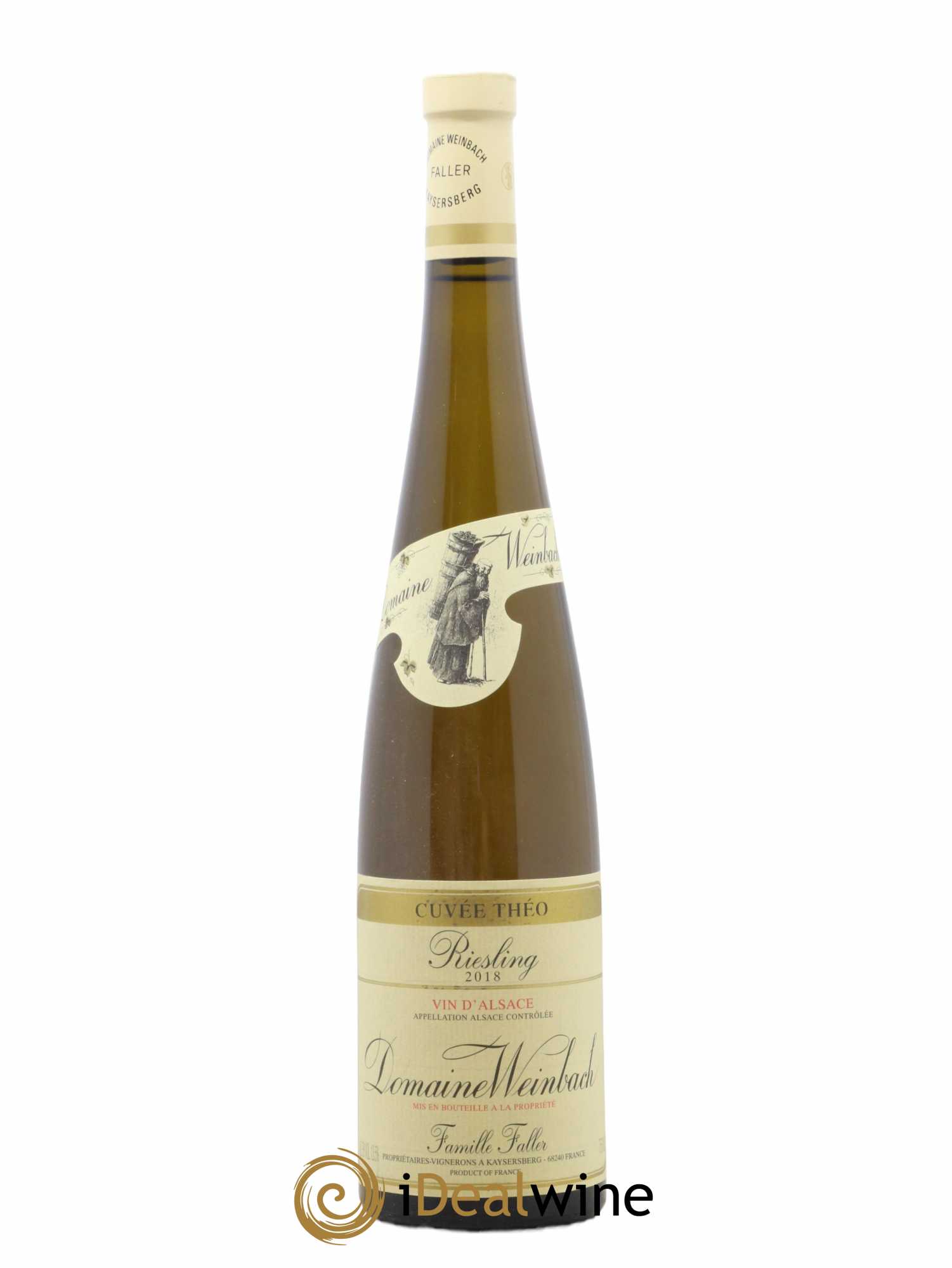 Alsace Riesling Cuvée Théo Weinbach (Domaine) 2018 - Lot de 1 bouteille - 0