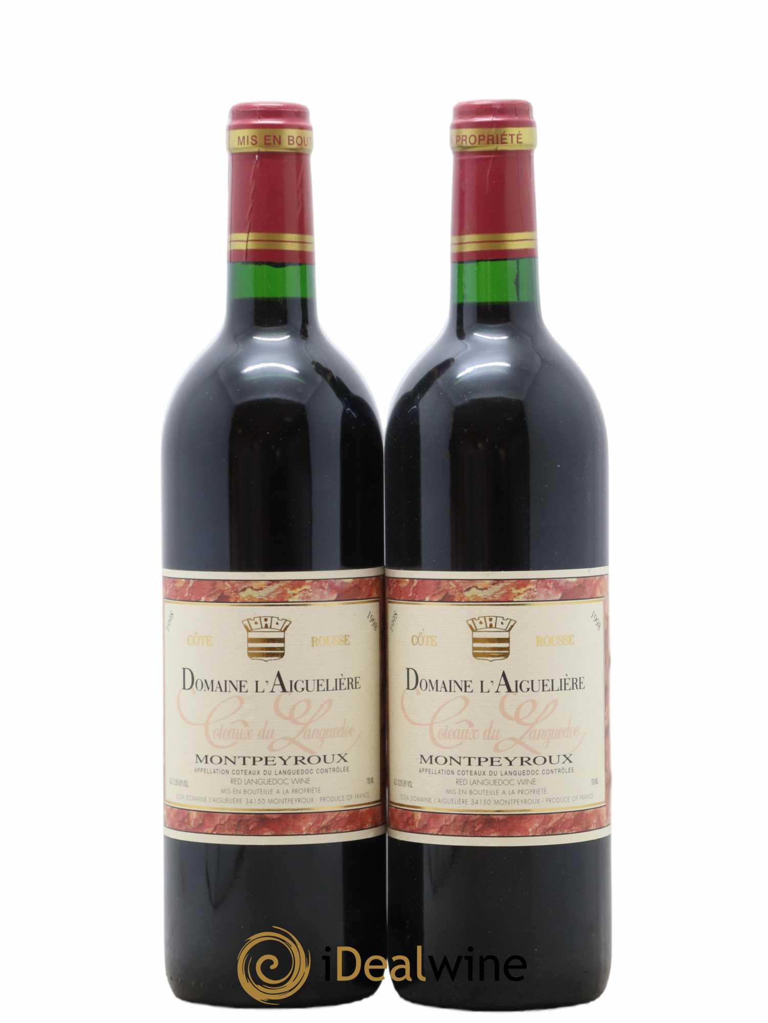 Languedoc Montpeyroux Domaine de l' Aiguelière Cote Rousse A. Commeyras (sans prix de réserve) 1998 - Lot de 2 bouteilles - 0