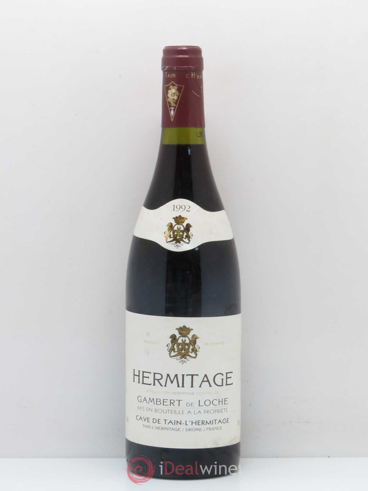 Hermitage Gambert de Loche Cave de Tain 1992 - Lot de 1 bouteille - 0