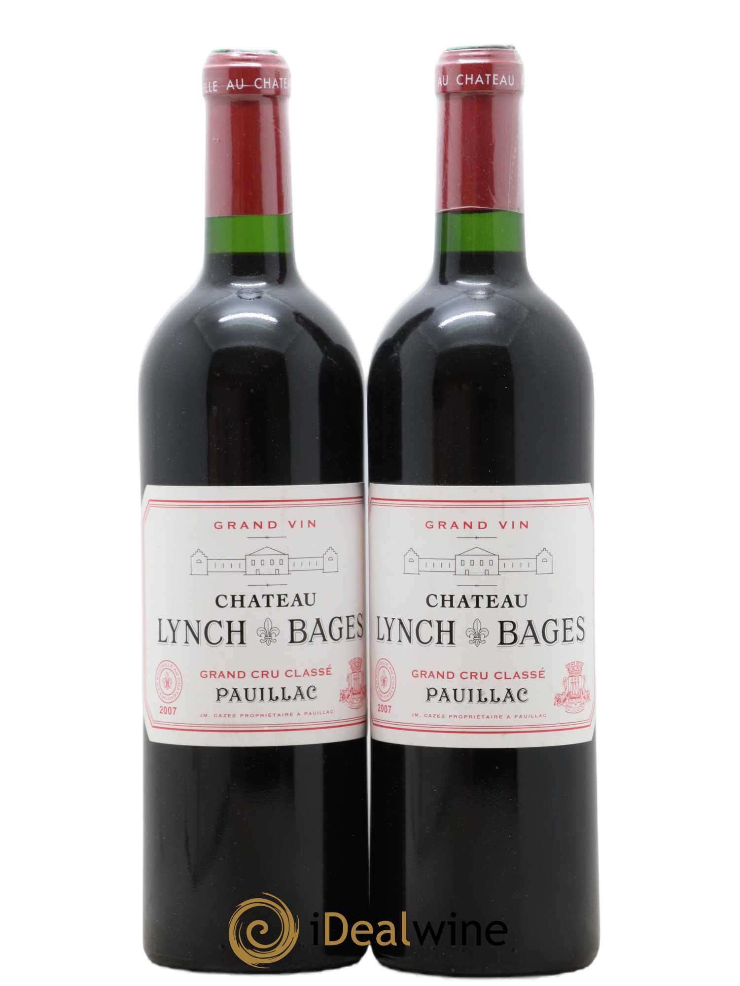 Château Lynch Bages 5ème Grand Cru Classé 2007 - Lot de 2 bouteilles - 0