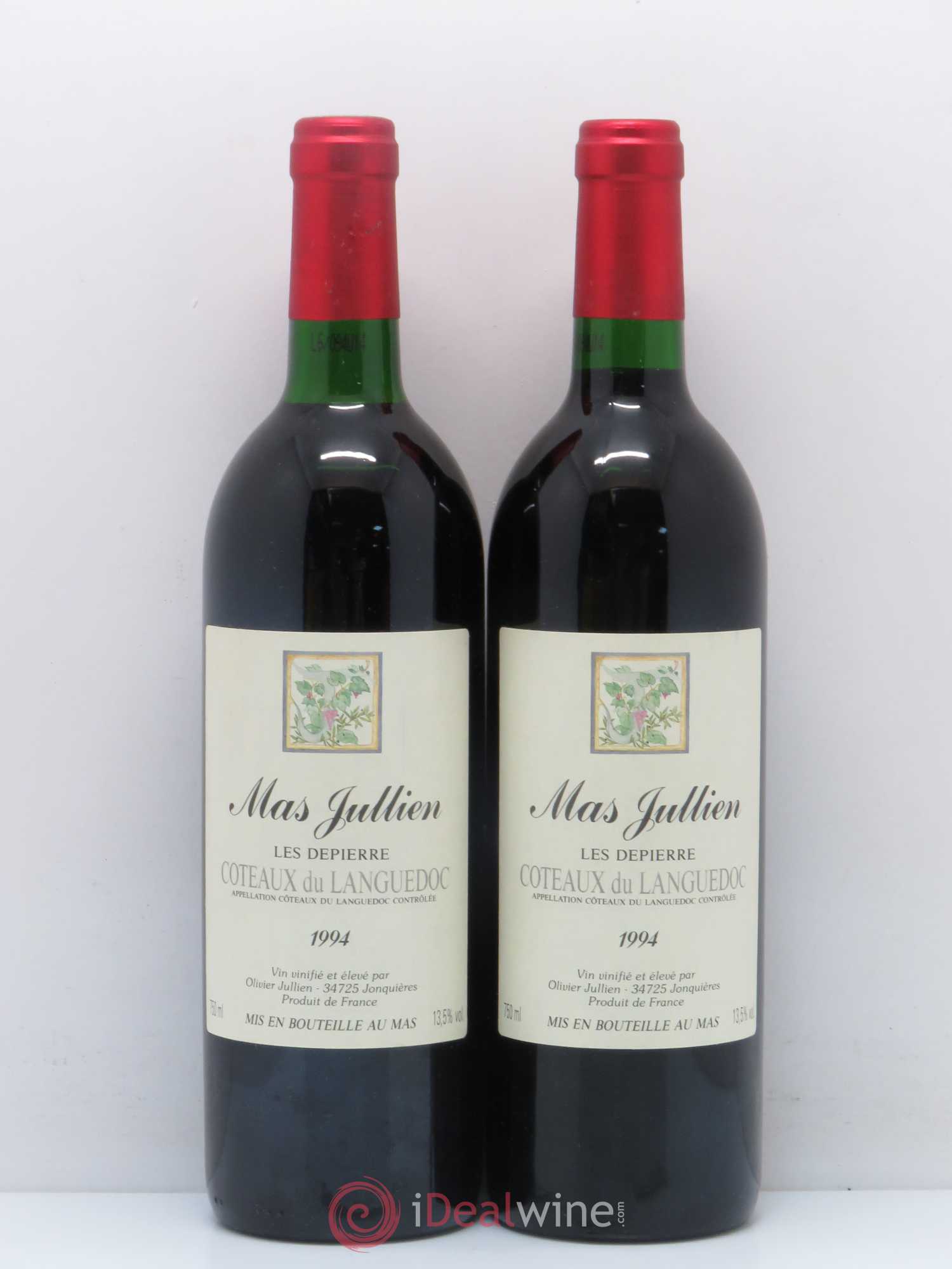 Coteaux du Languedoc Mas Jullien Les Depierre 1994 - Posten von 2 Flaschen - 0
