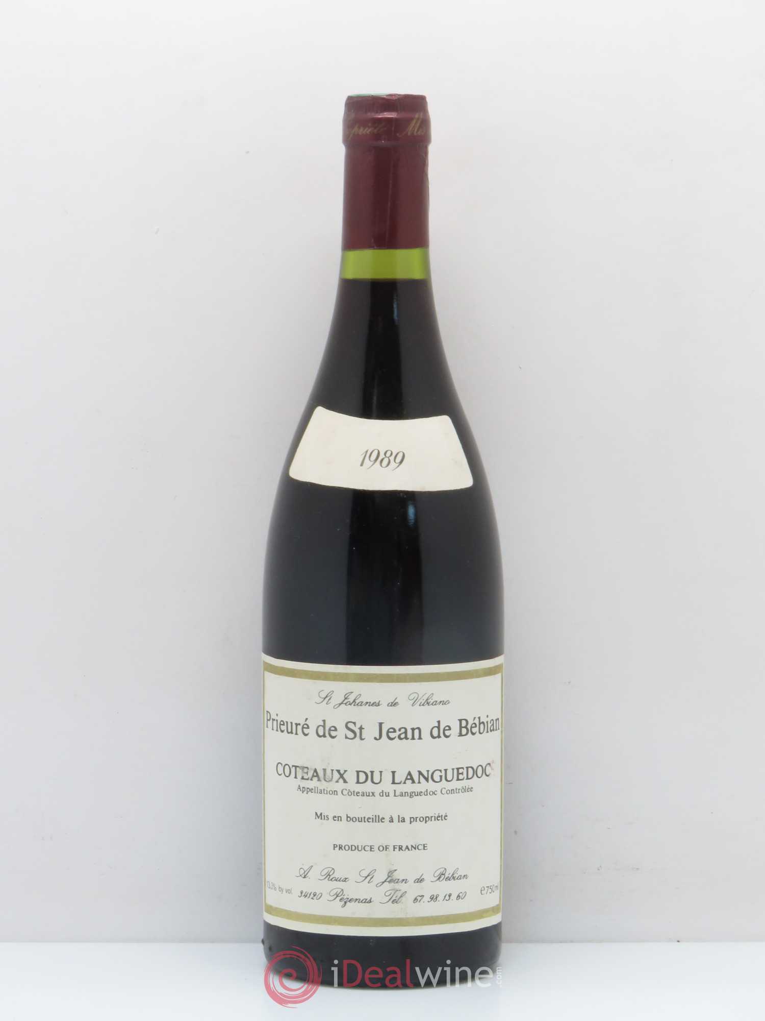 Languedoc Prieuré St-Jean de Bébian 1989 - Lot de 1 bouteille - 0