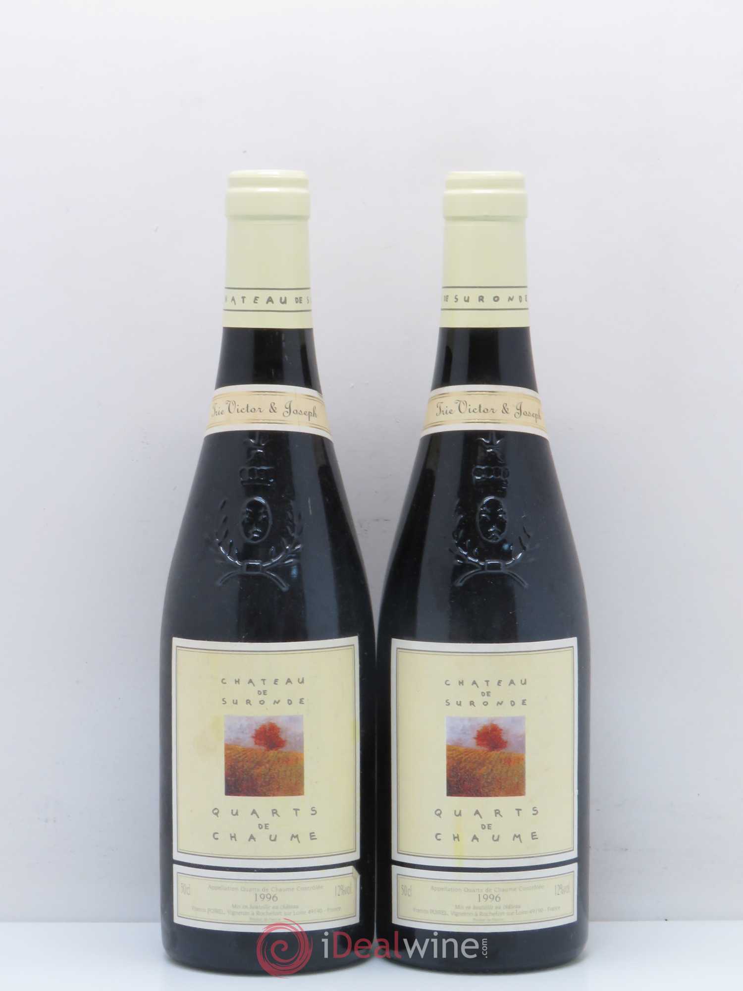Quarts de Chaume Château de Suronde 1996 - Lotto di 2 bottiglie - 0