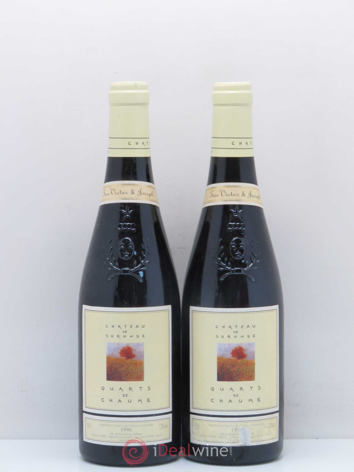 Quarts de Chaume Château de Suronde 1996 - Lotto di 2 bottiglie - 0