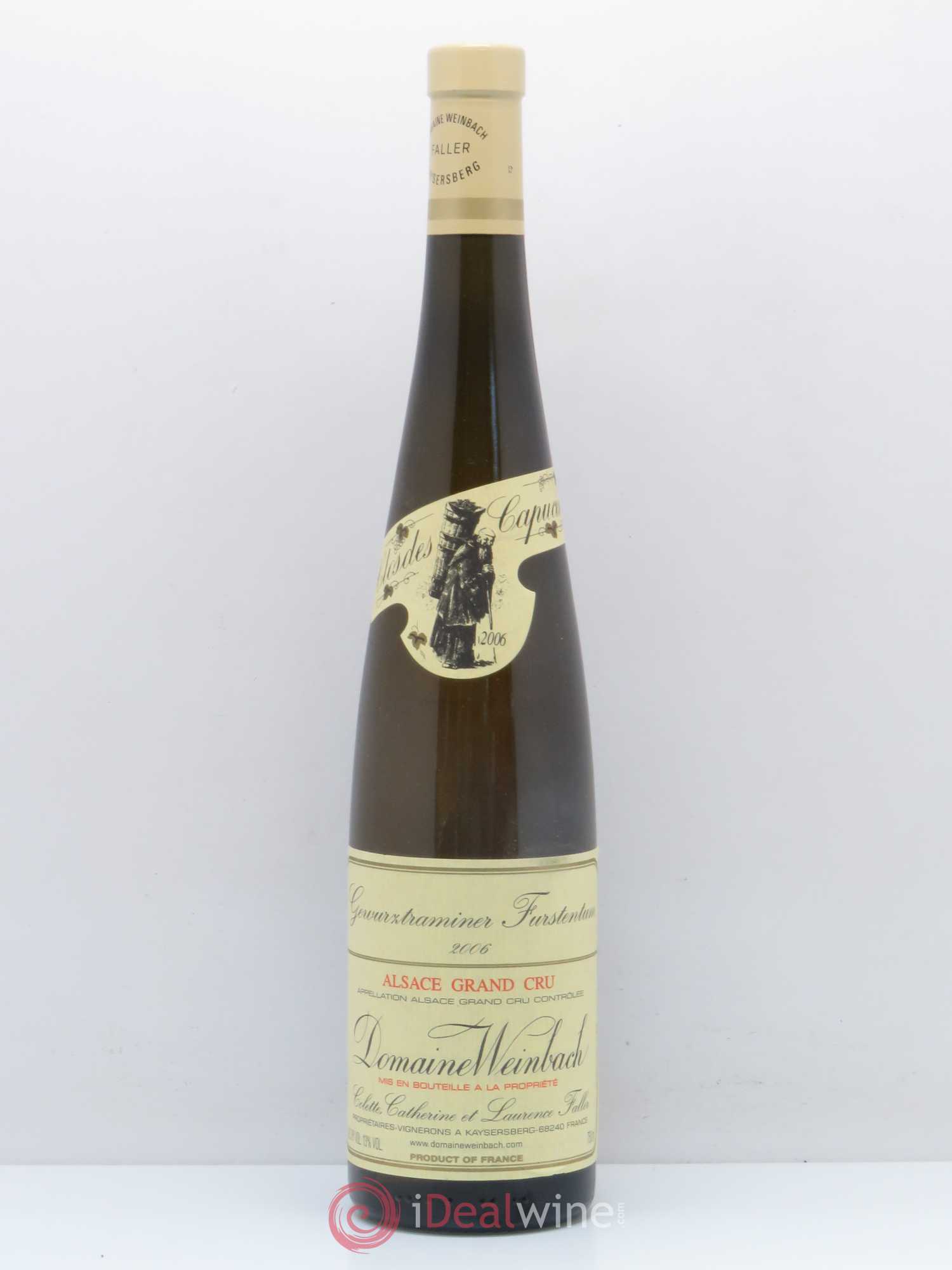 Alsace Grand Cru Gewurztraminer Furstentum Weinbach (Domaine) 2006 - Lot de 1 bouteille - 0