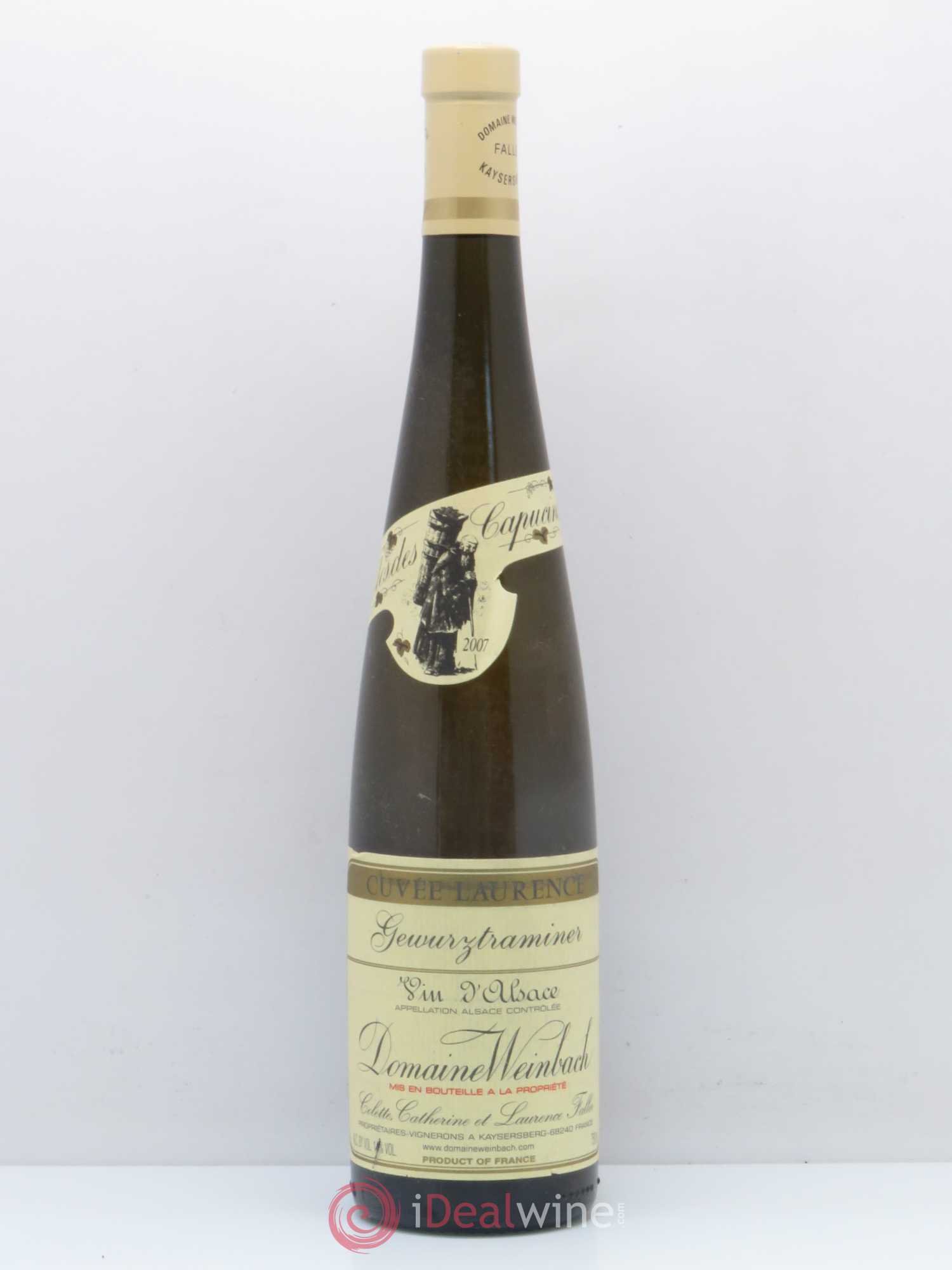 Alsace Gewurztraminer Cuvée Laurence Weinbach (Domaine) 2007 - Lot de 1 bouteille - 0
