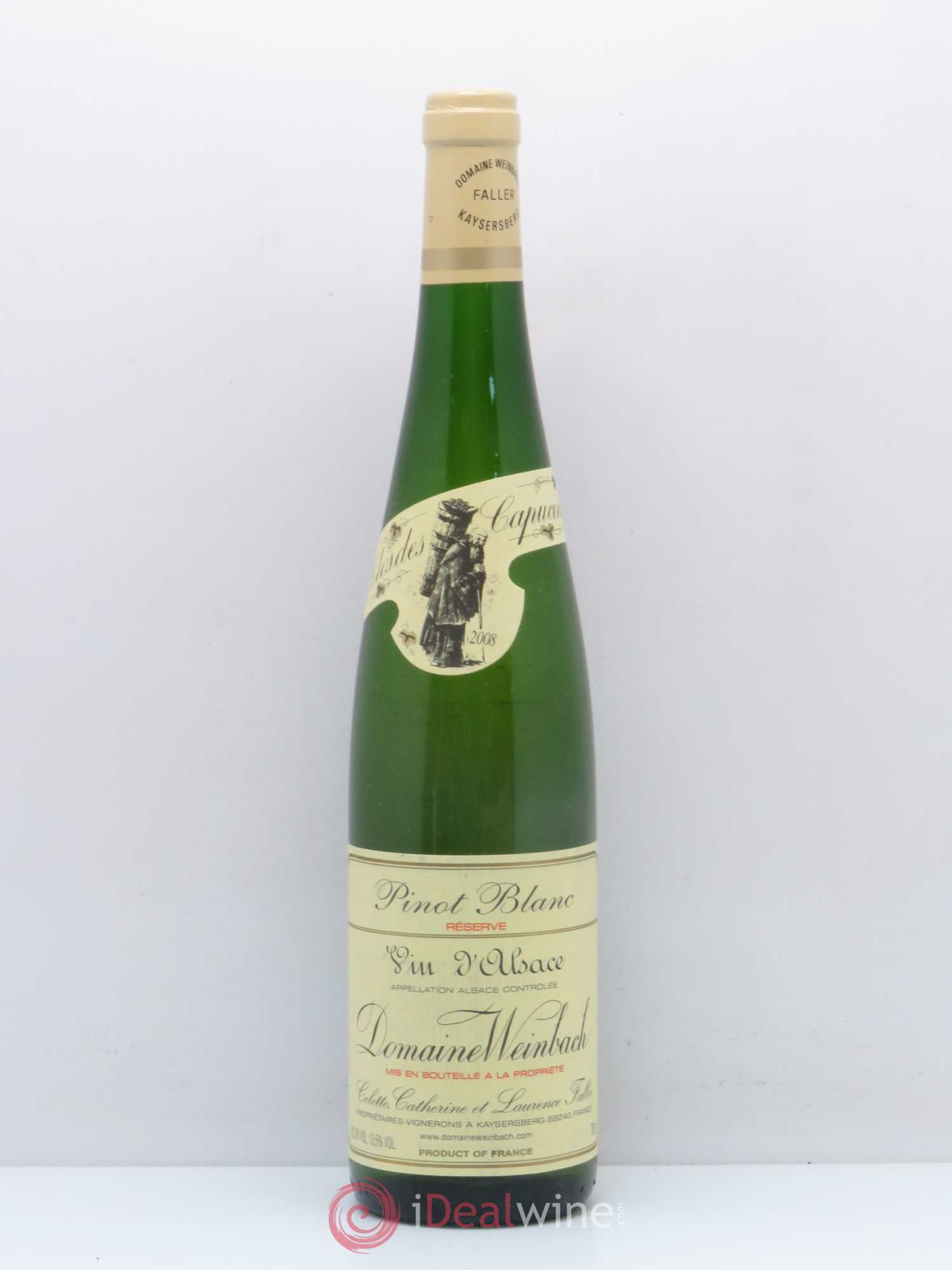 Alsace Pinot Blanc Reserve Domaine Weinbach (sans prix de réserve) 2008 - Posten von 1 Flasche - 0
