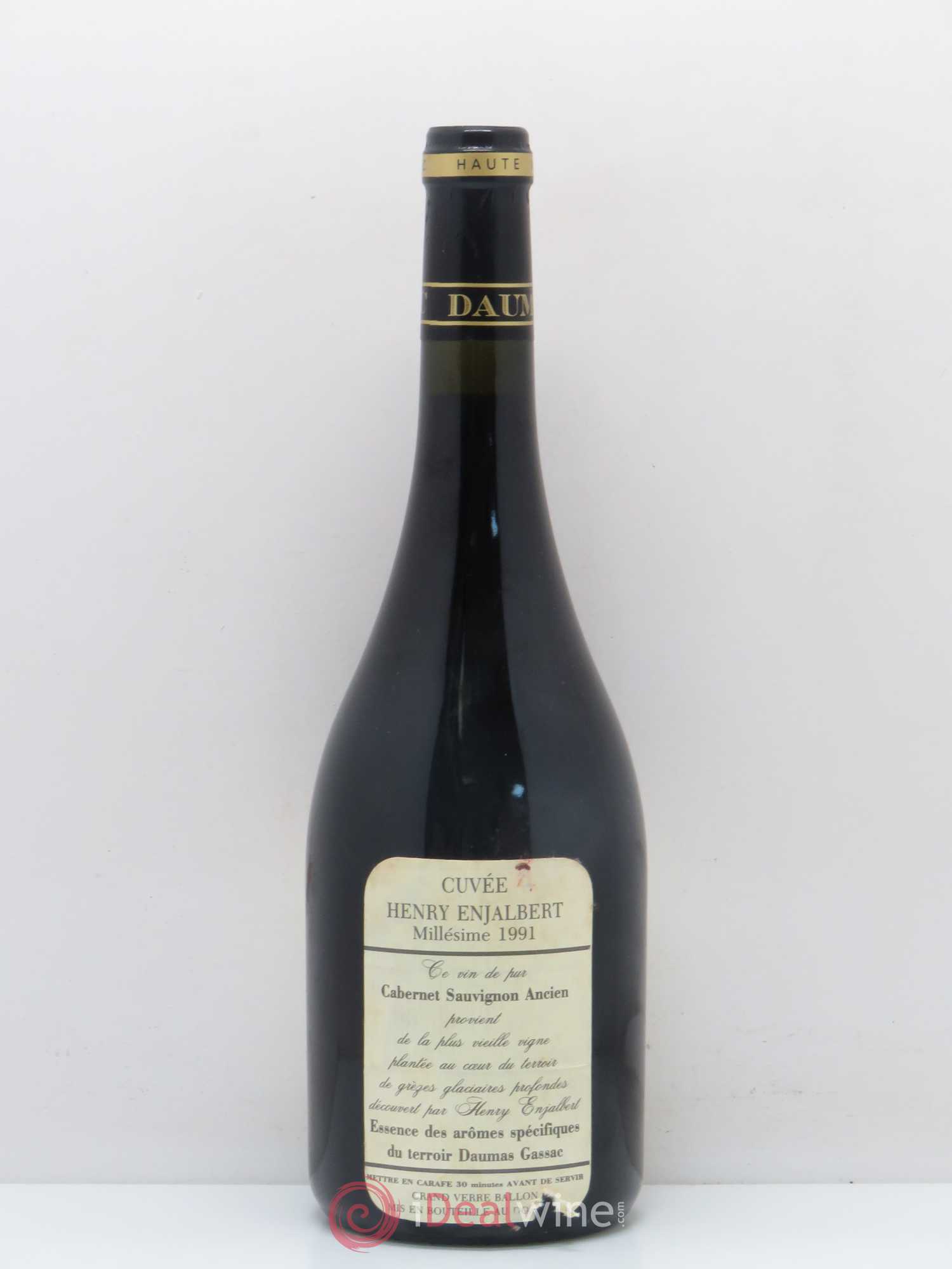 Pays d'Hérault Mas de Daumas Gassac Enjalbert 1991 - Posten von 1 Flasche - 1