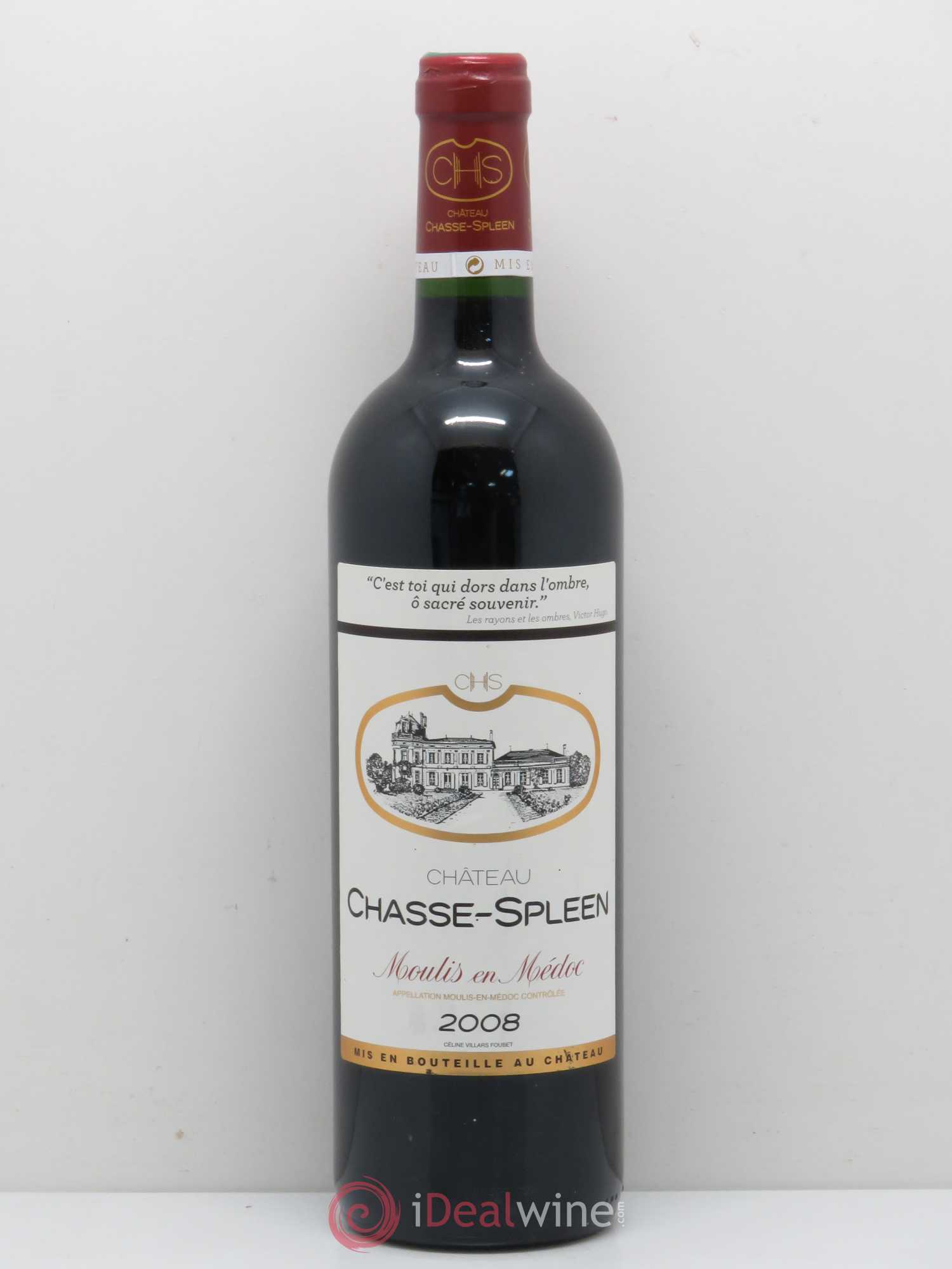 Château Chasse Spleen 2008 - Lot de 1 bouteille - 0
