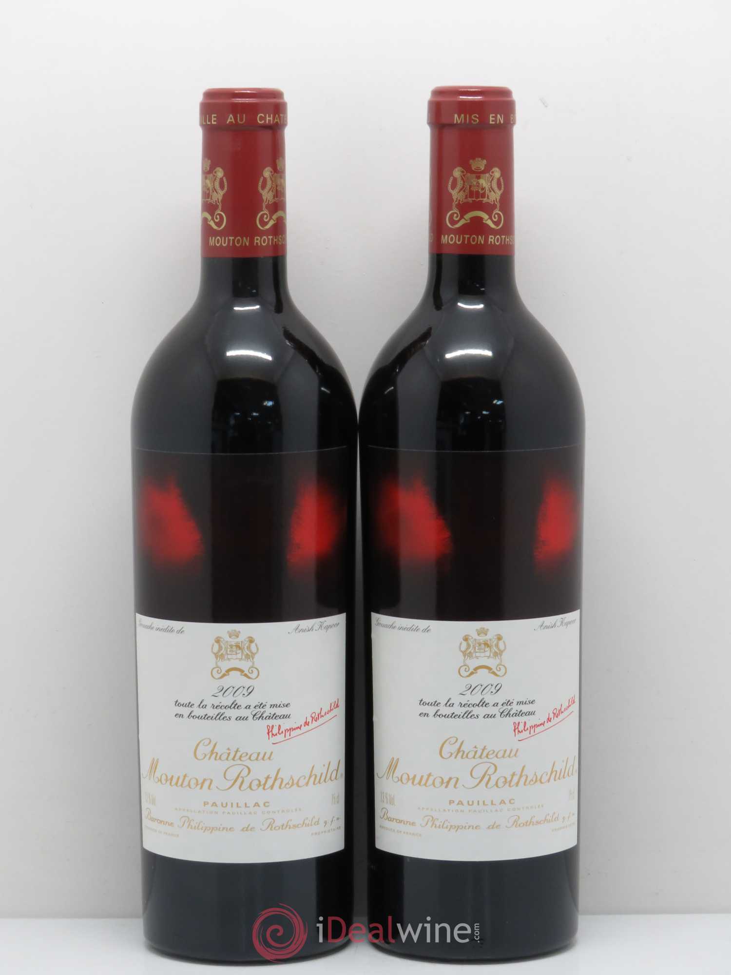 Château Mouton Rothschild 1er Grand Cru Classé 2009 - Lot de 2 bouteilles - 0