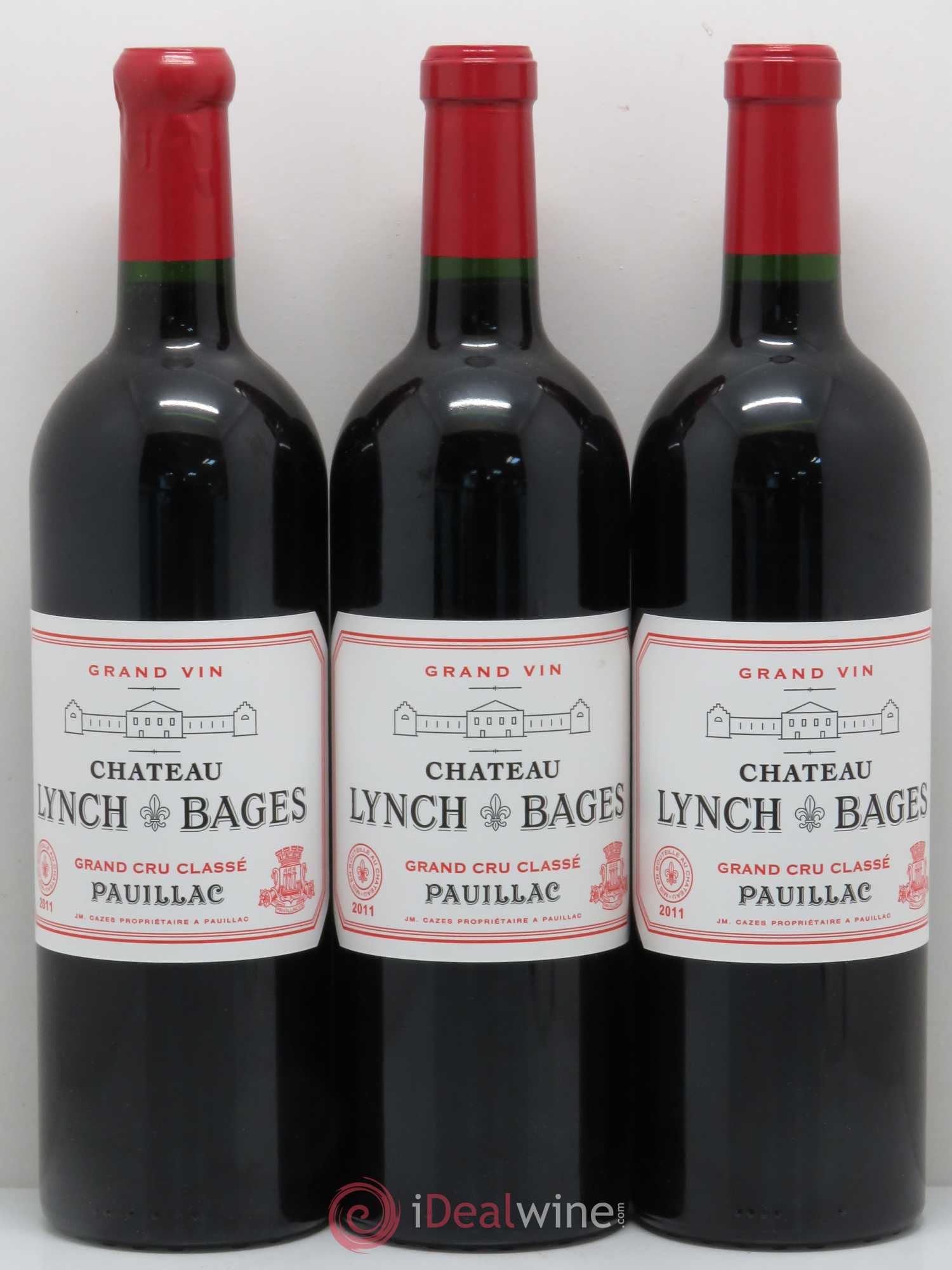 Château Lynch Bages 5ème Grand Cru Classé 2011 - Lot de 3 bouteilles - 0