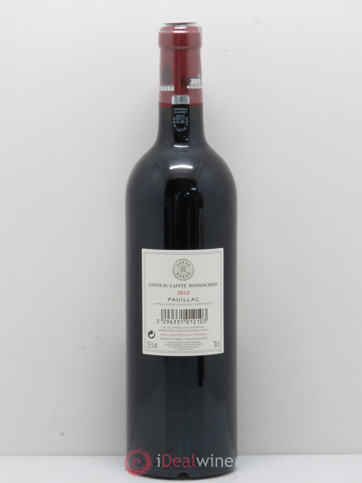 Château Lafite Rothschild 1er Grand Cru Classé 2012 - Lot de 1 bouteille - 1