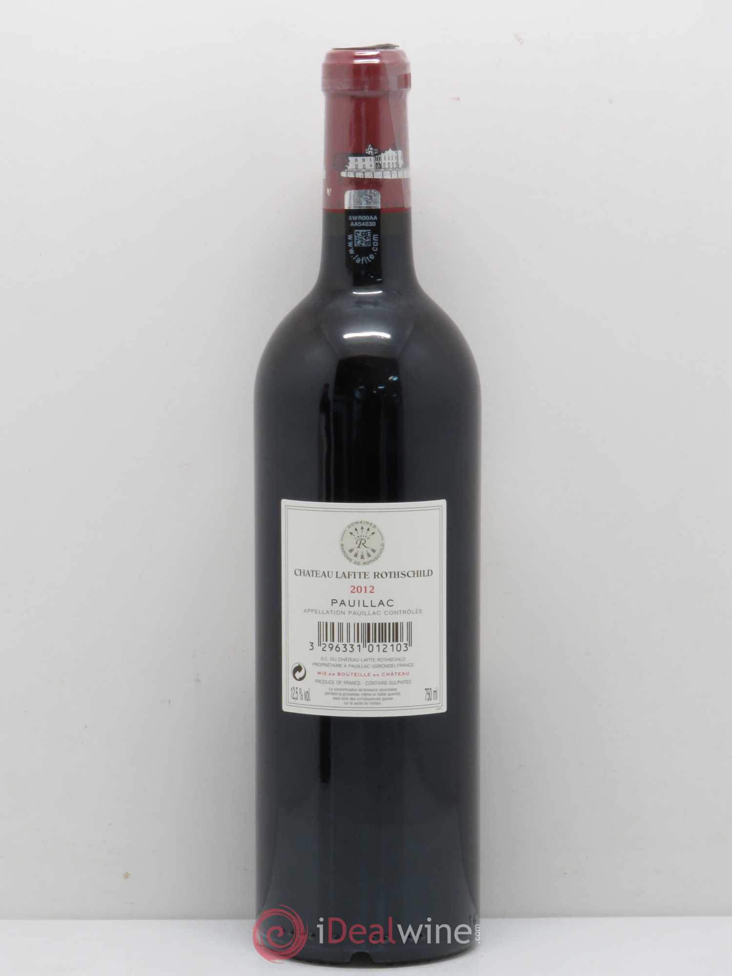 Château Lafite Rothschild 1er Grand Cru Classé 2012 - Lot de 1 bouteille - 1