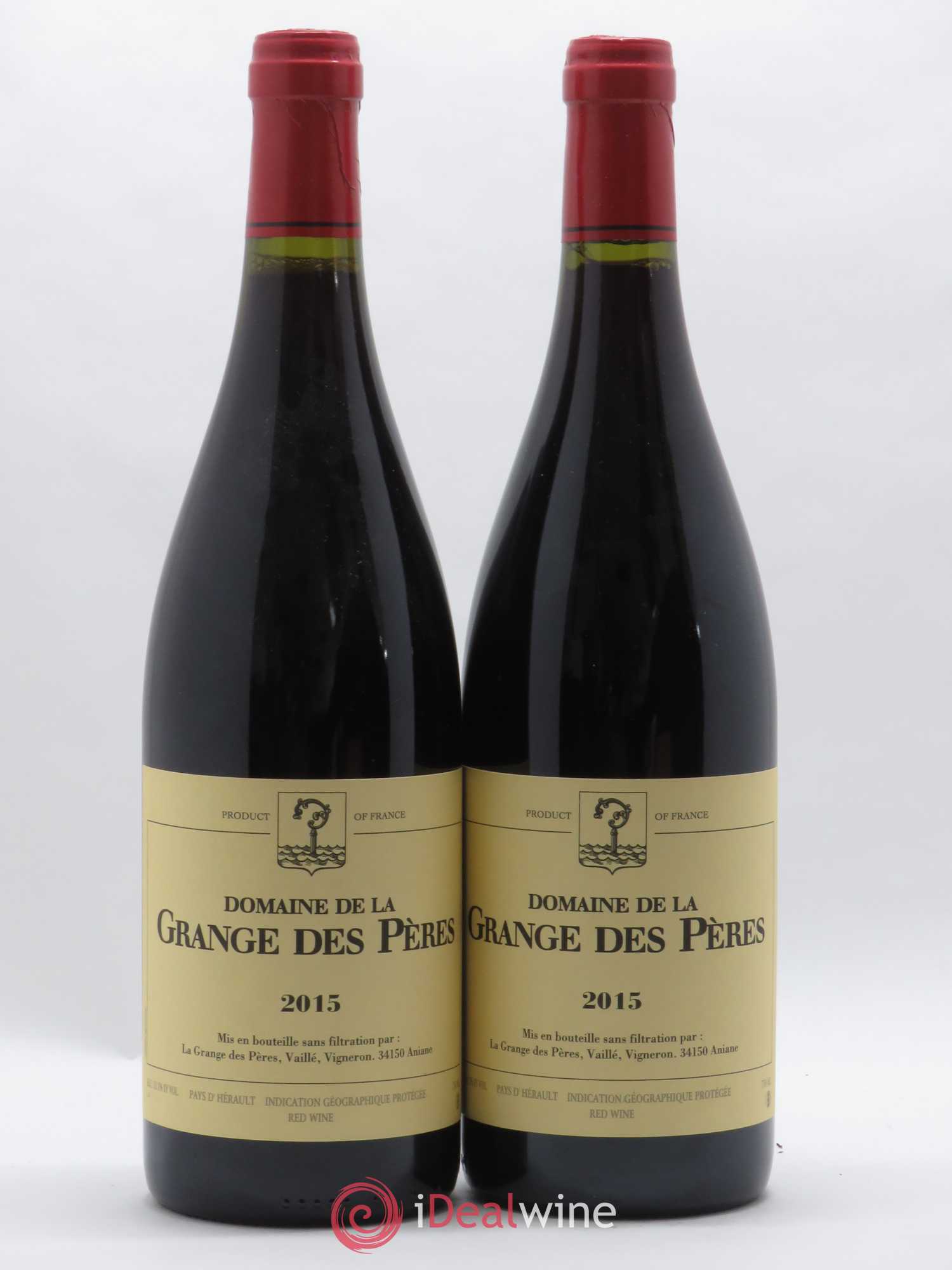 Pays d'Hérault Grange des Pères Laurent Vaillé 2015 - Lot de 2 bouteilles - 0