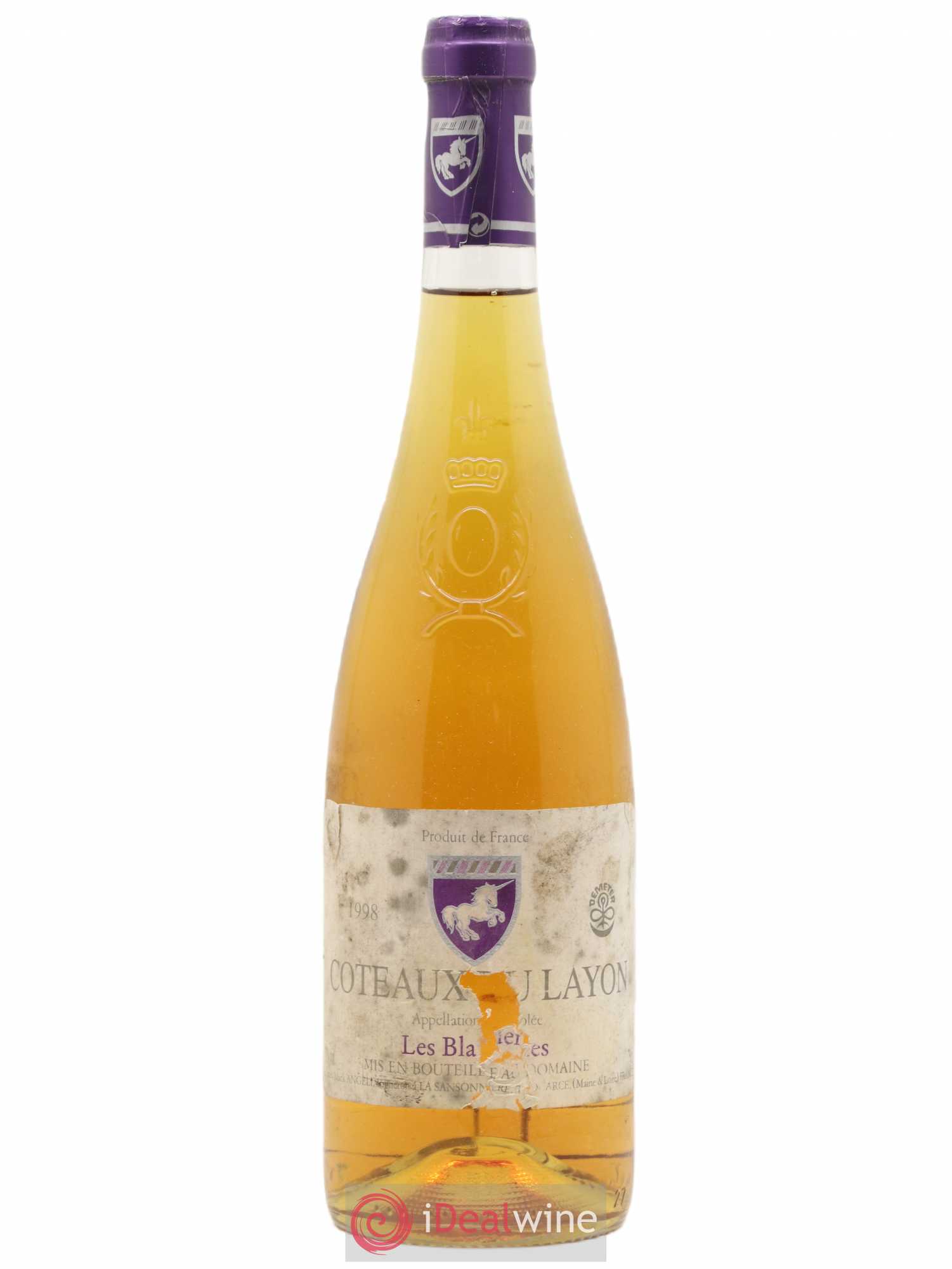 Coteaux du Layon Les Blanderies Domaine de La Sansonniere 1998 - Posten von 1 Flasche - 0