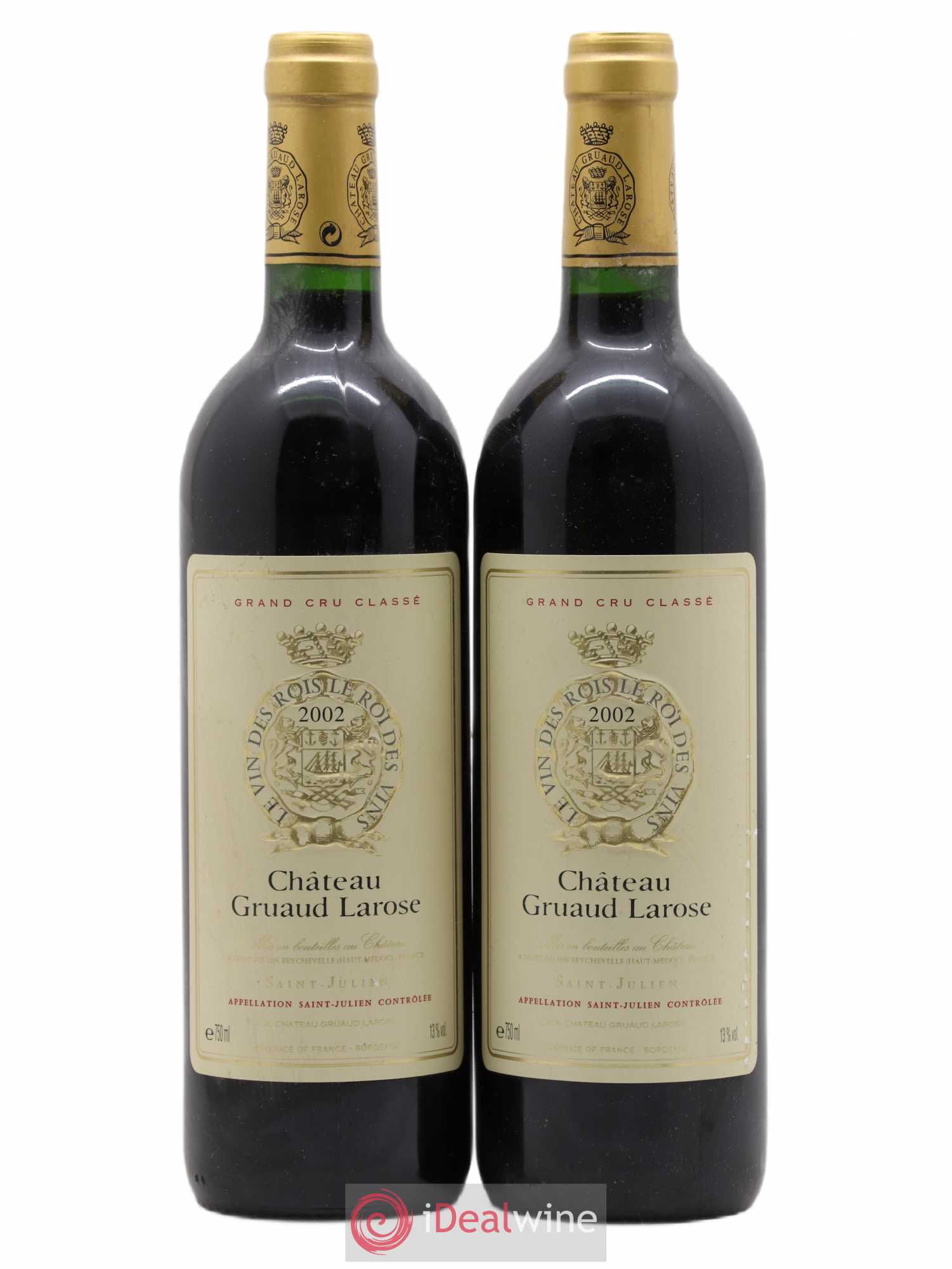 Château Gruaud Larose 2ème Grand Cru Classé 2002 - Lot de 2 bouteilles - 0