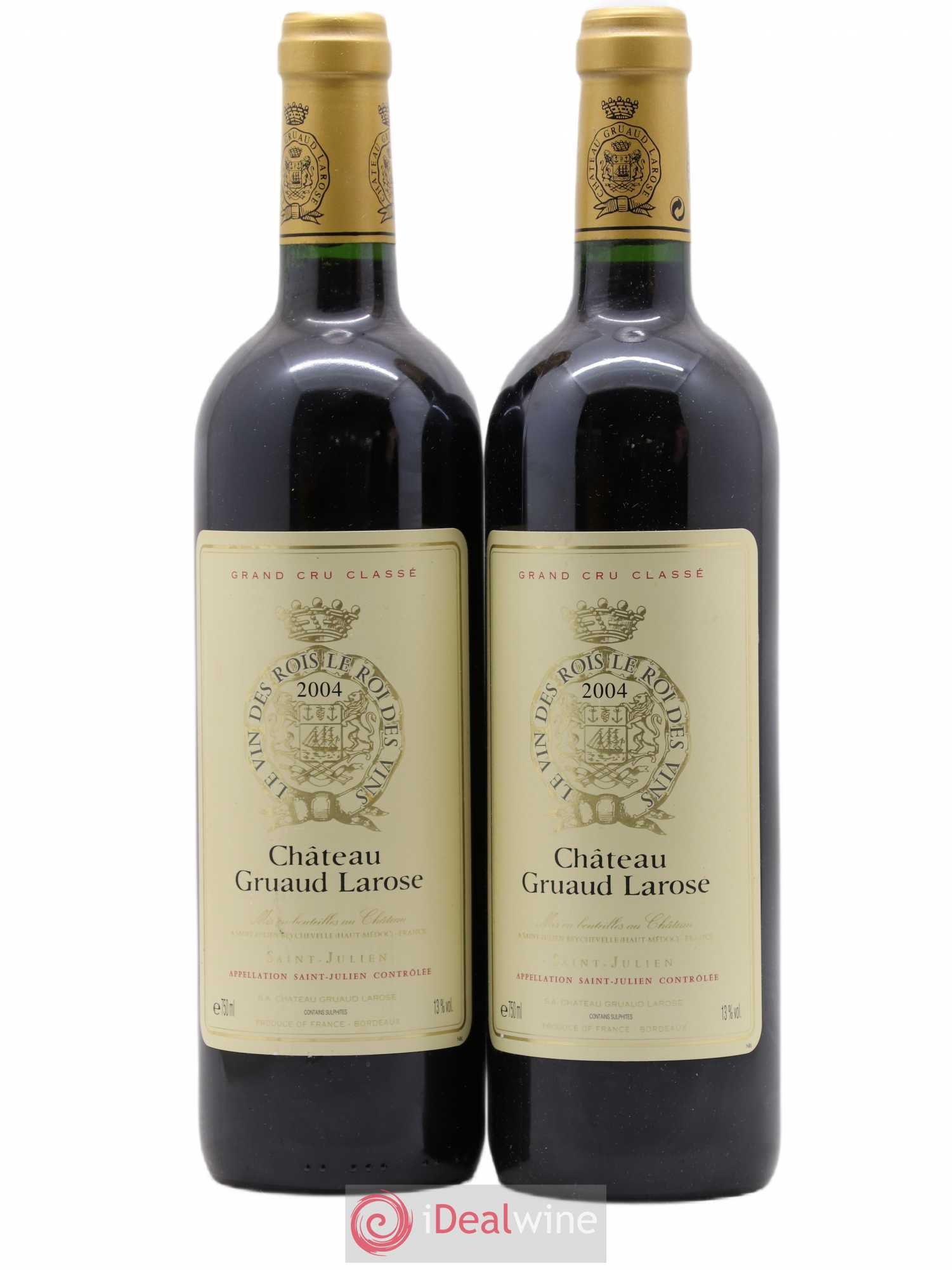 Château Gruaud Larose 2ème Grand Cru Classé 2004 - Lot de 2 bouteilles - 0