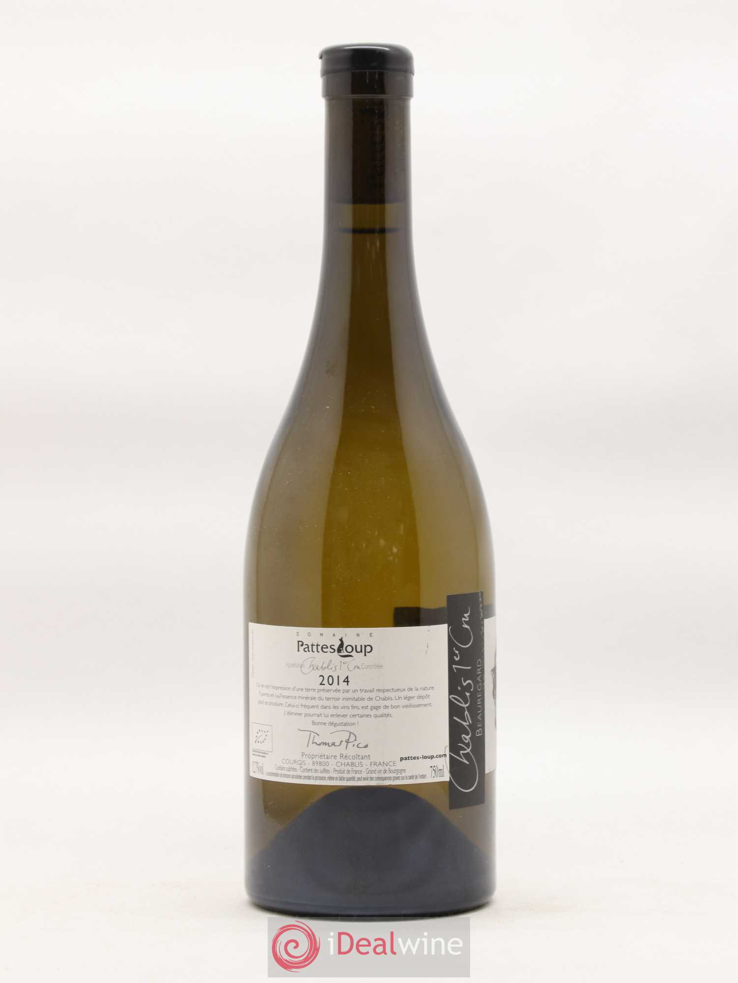 Chablis 1er Cru Beauregard Pattes Loup (Domaine) 2014 - Lot de 1 bouteille - 1