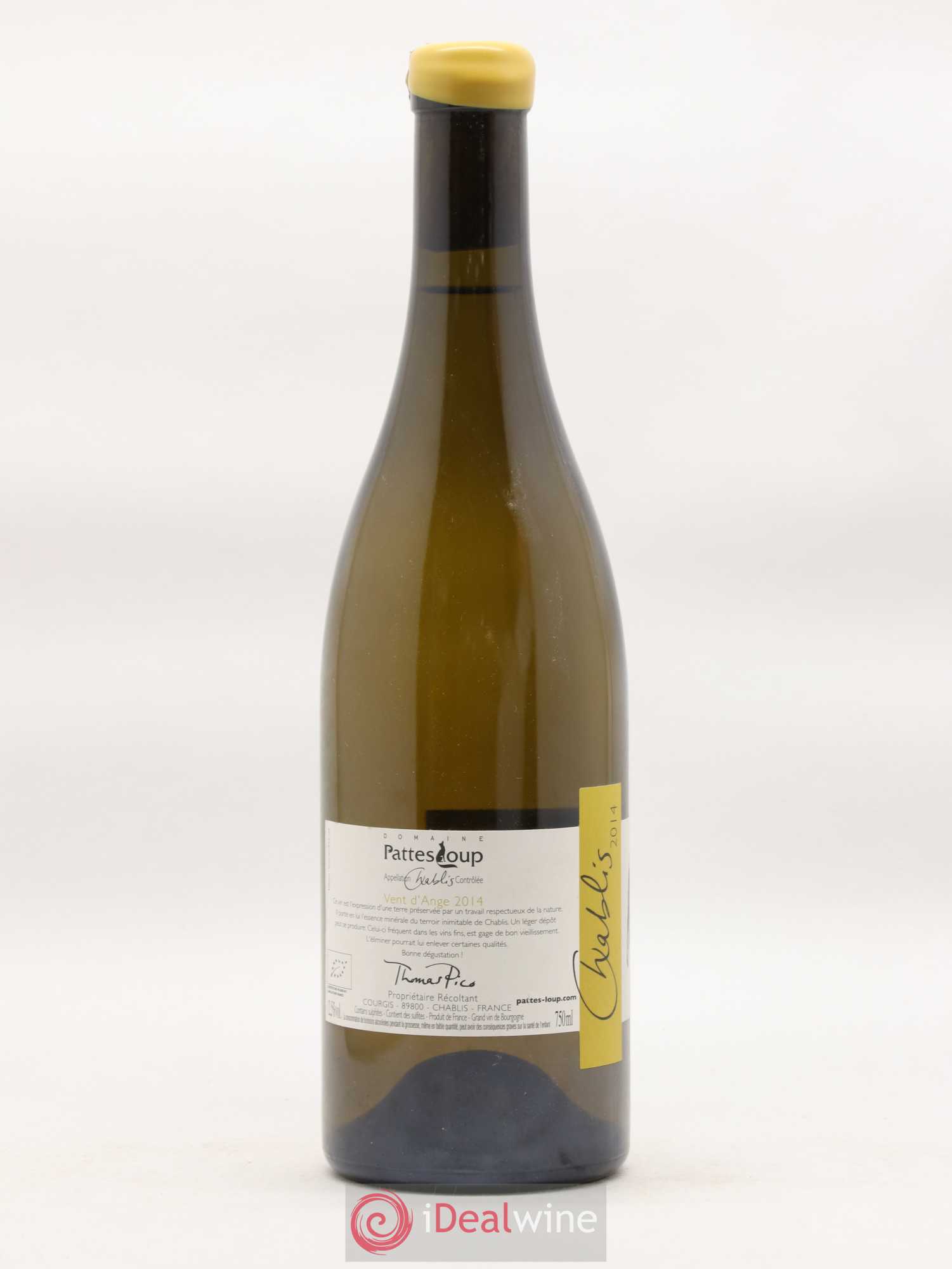 Chablis Vent d'Ange Pattes Loup (Domaine) 2014 - Lot de 1 bouteille - 1