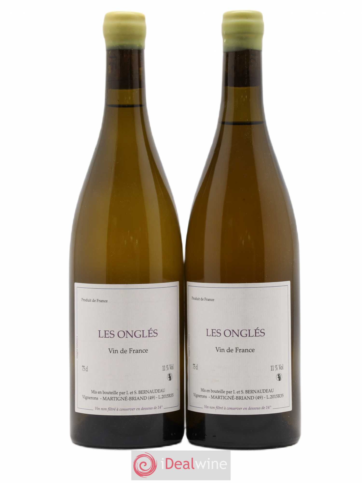 Vin de France Les Onglés Stéphane Bernaudeau 2015 - Lot de 2 bouteilles - 0